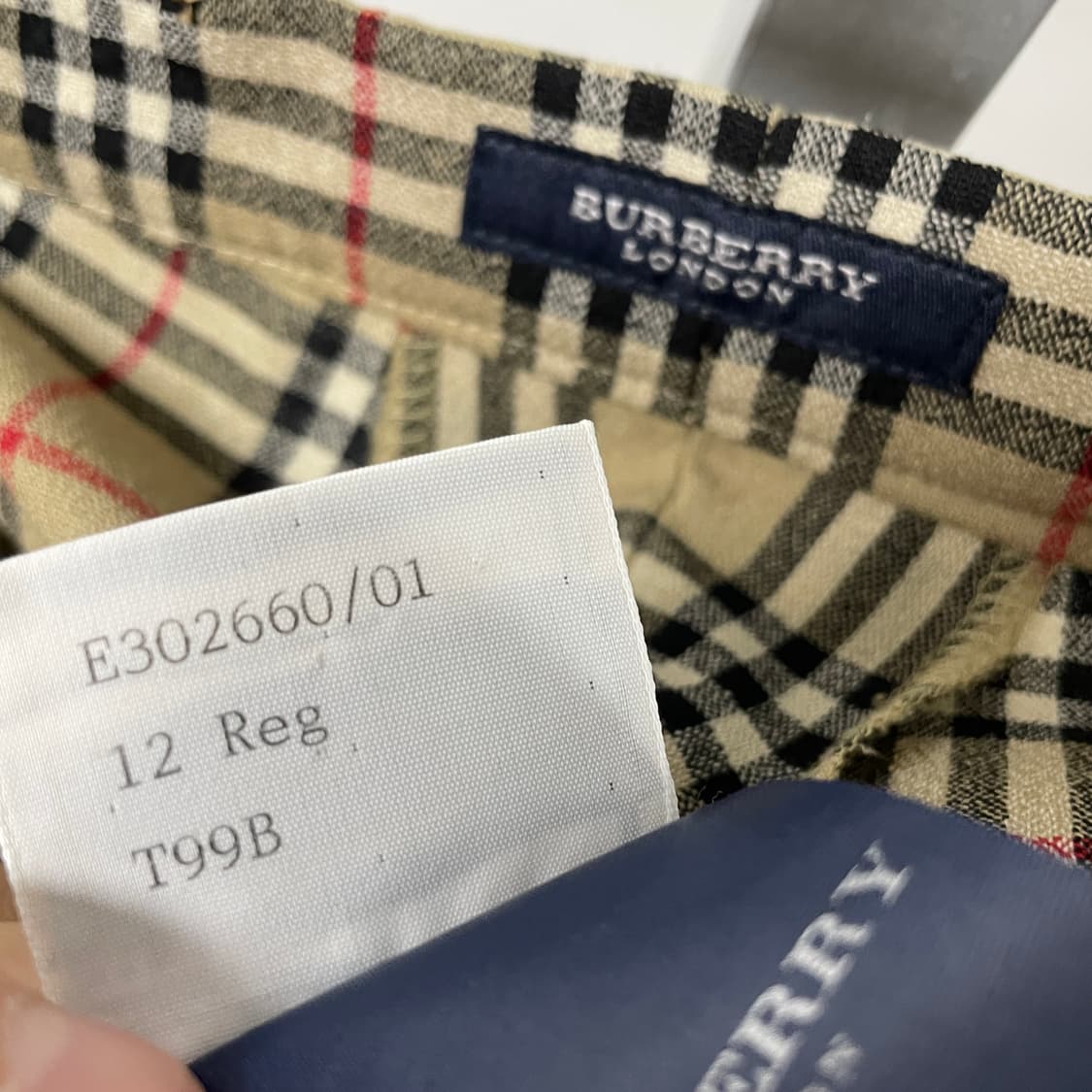 버버리 노바 체크 팬츠 베이지 12(W) 상품이미지8
