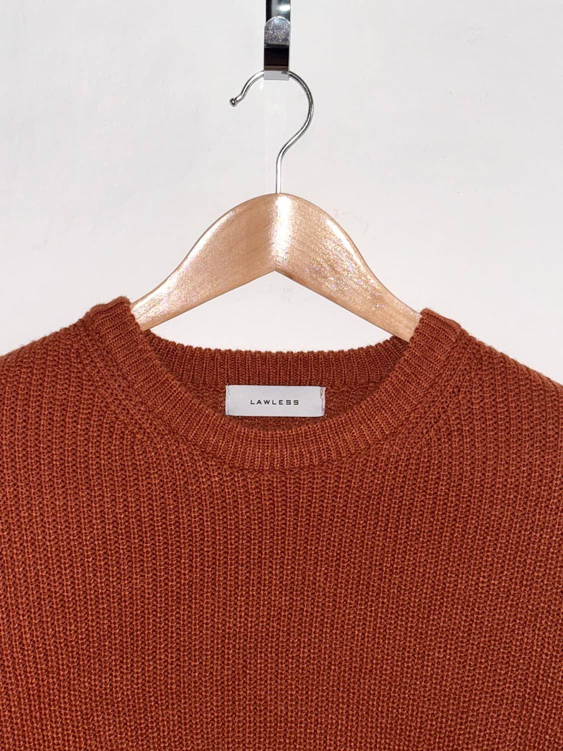 LAWLESS 브릭 컬러 니트 스웨터 상품이미지2