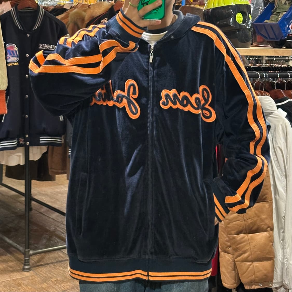 [HI] 빈티지 후리스집업 네이비 상품이미지2