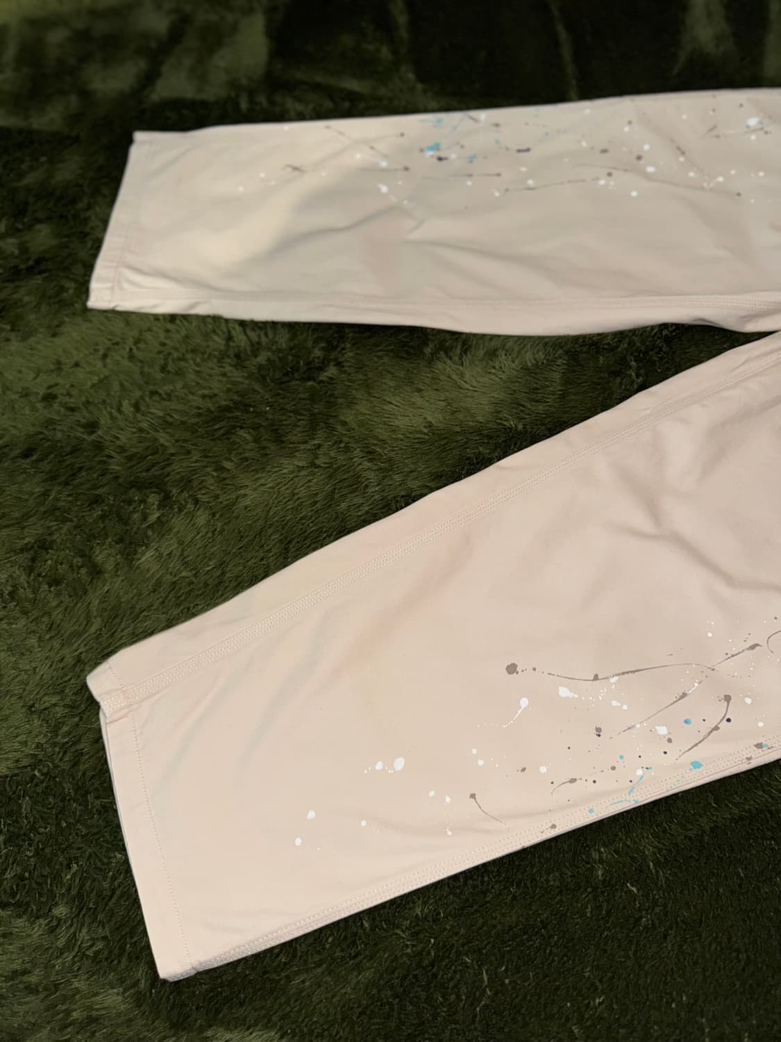 [L] 예스아이씨 페인티드 코튼 카펜터 워크팬츠 워시드 아이보리 상품이미지6