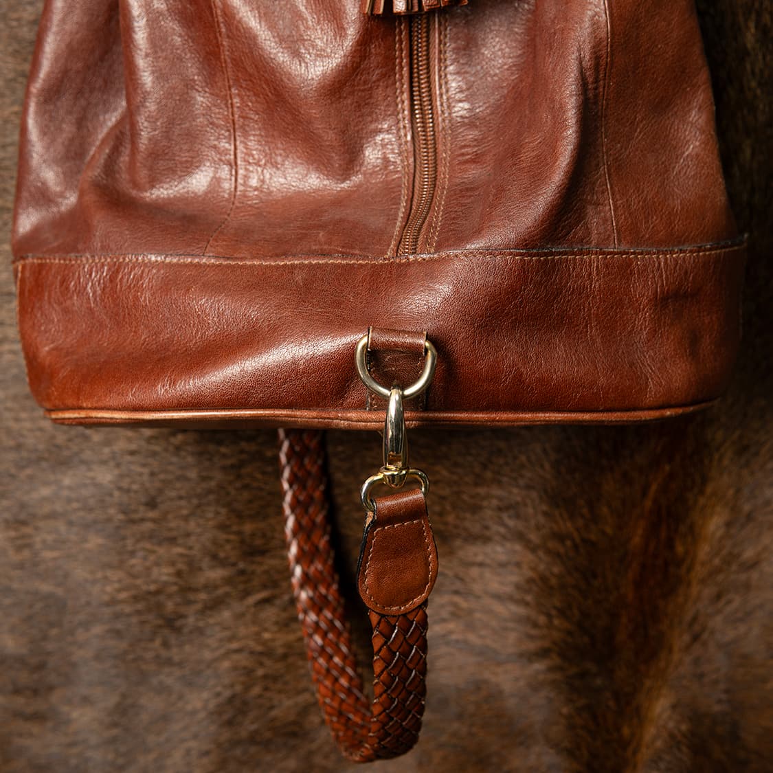 90s JACOBSON'S 이태리 메이드 리얼 레더 슬링 백  상품이미지7