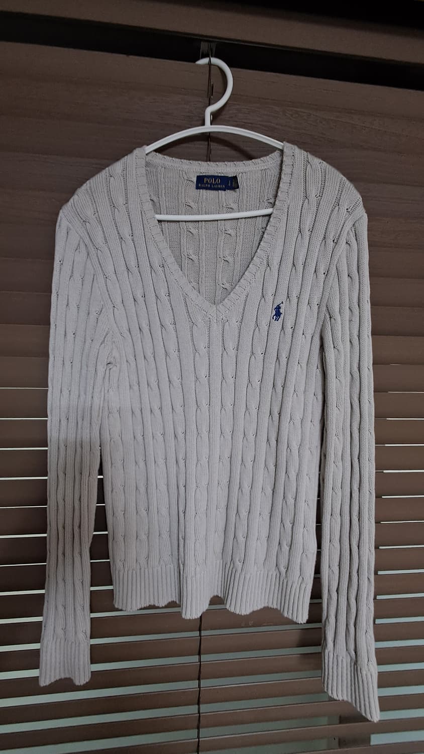 폴로 랄프로렌 V넥 케이블 니트 상품이미지1