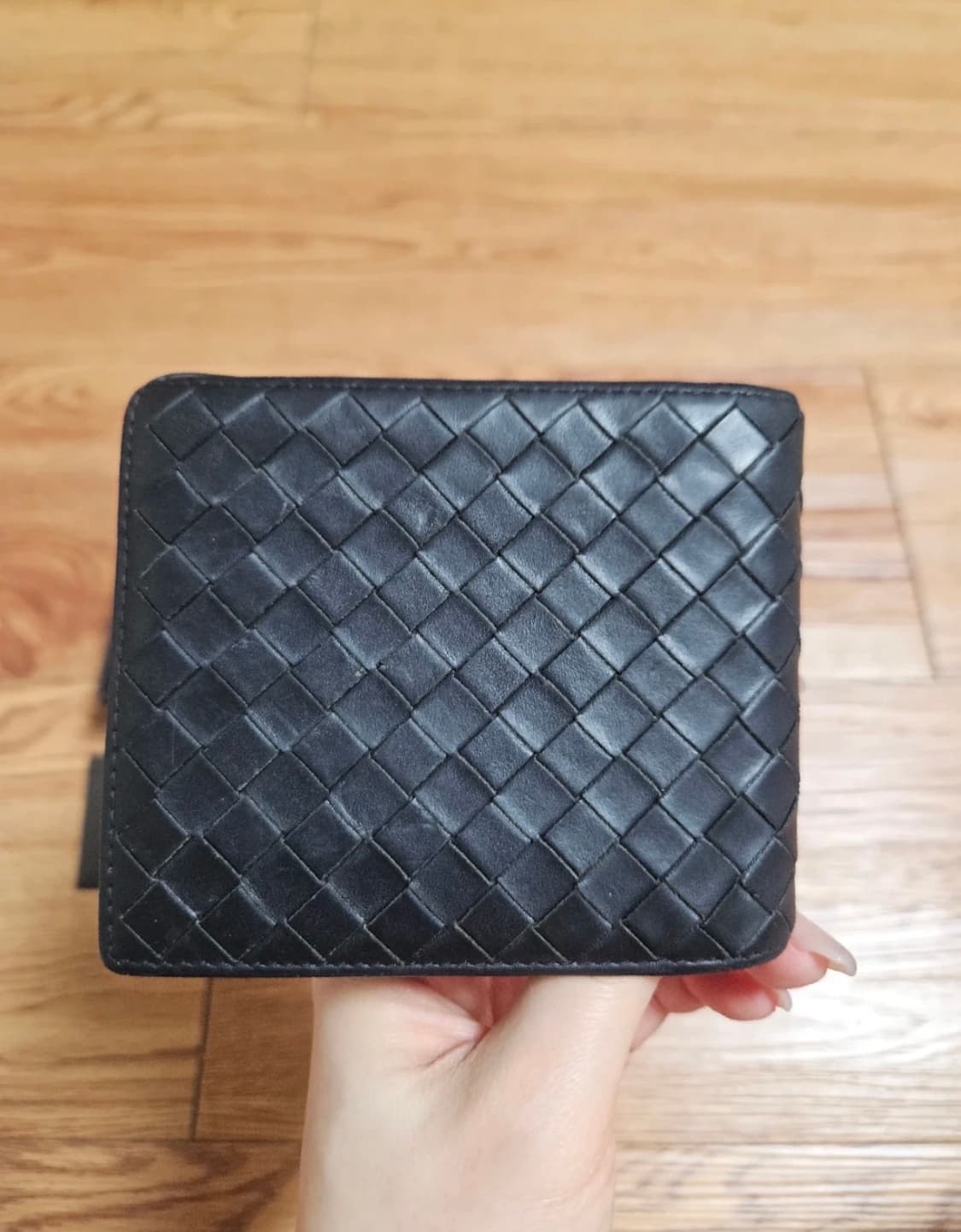 보테가 베네타 인트레치아토 반지갑 블랙 상품이미지3