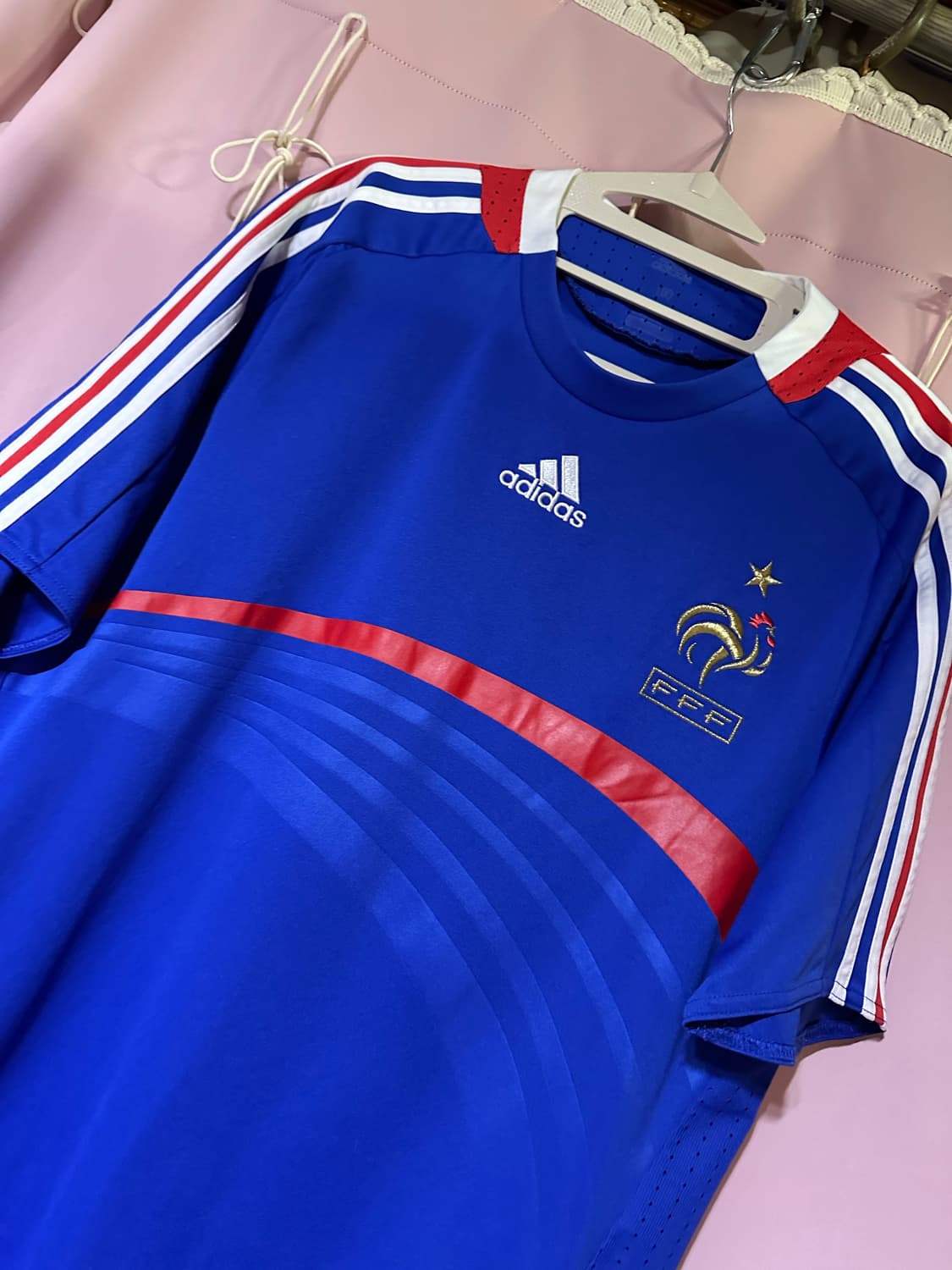 아디다스 프랑스 축구 국가대표 아디다스반팔 아디다스 블루 07-08시즌 상품이미지2