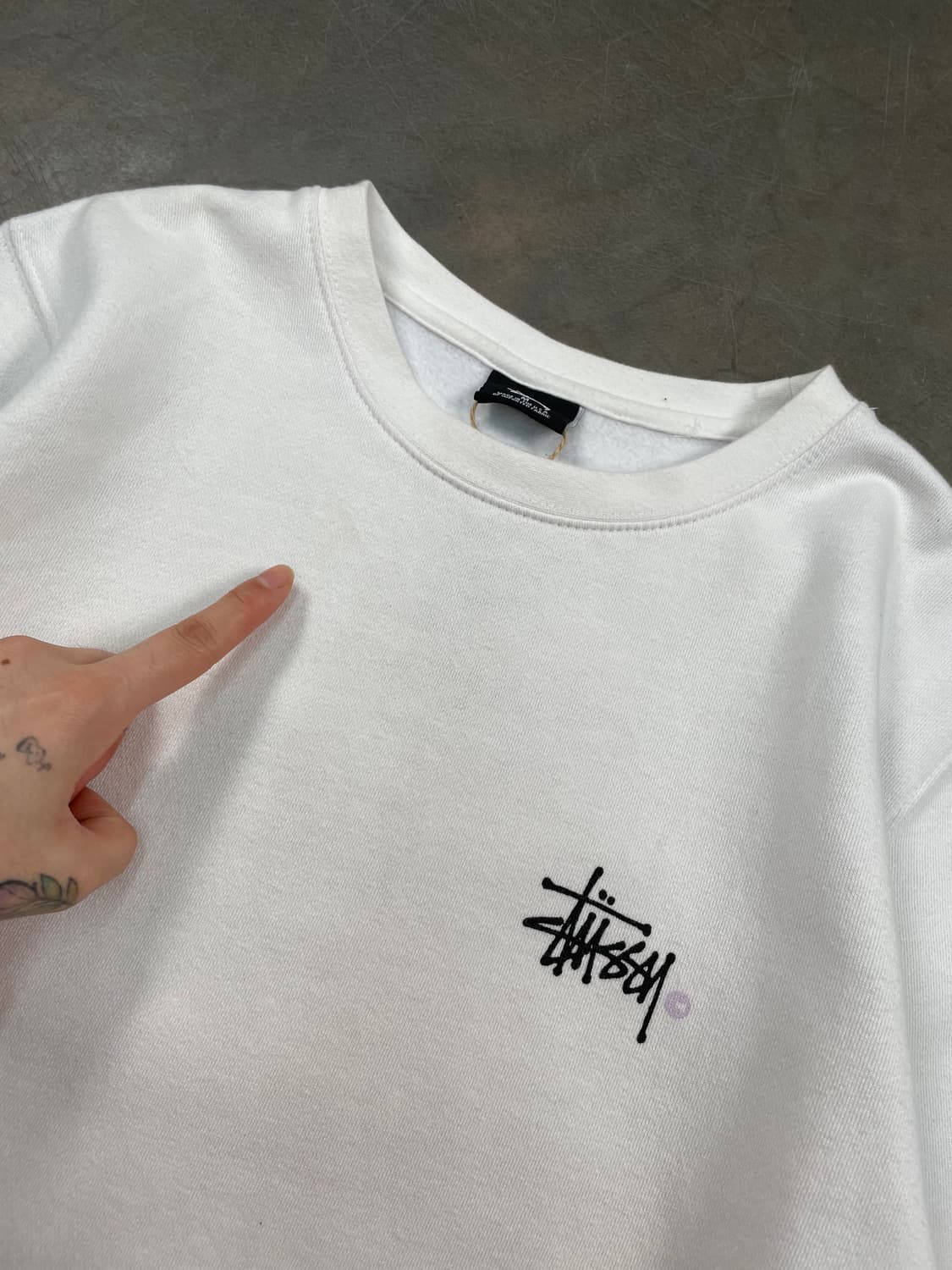 스투시 스탁로고 스웻셔츠 상품이미지4