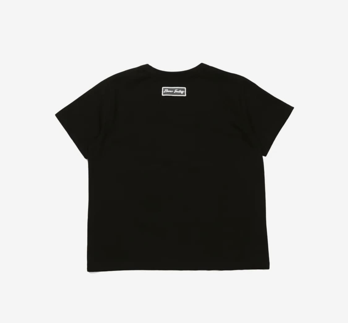 해비즘 FF LACE LABEL S/S TEE 블랙 상품이미지2