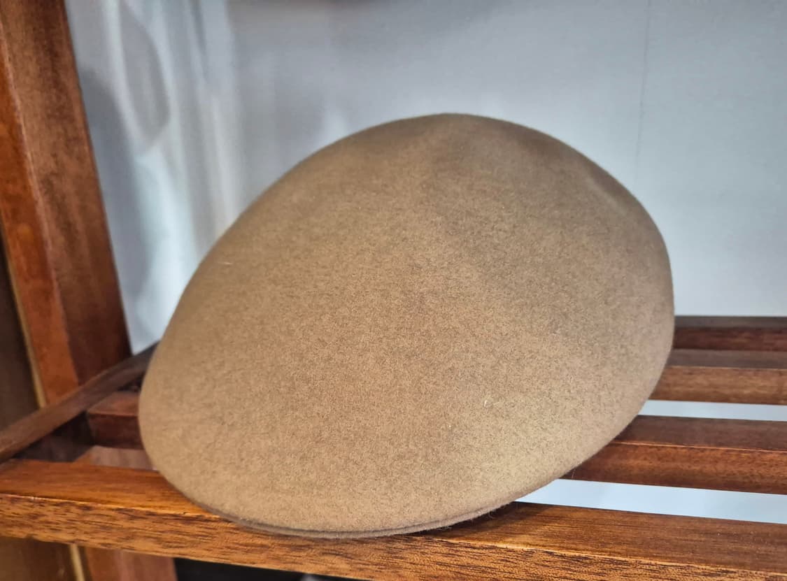 베이지 울 헌팅캡 상품이미지1