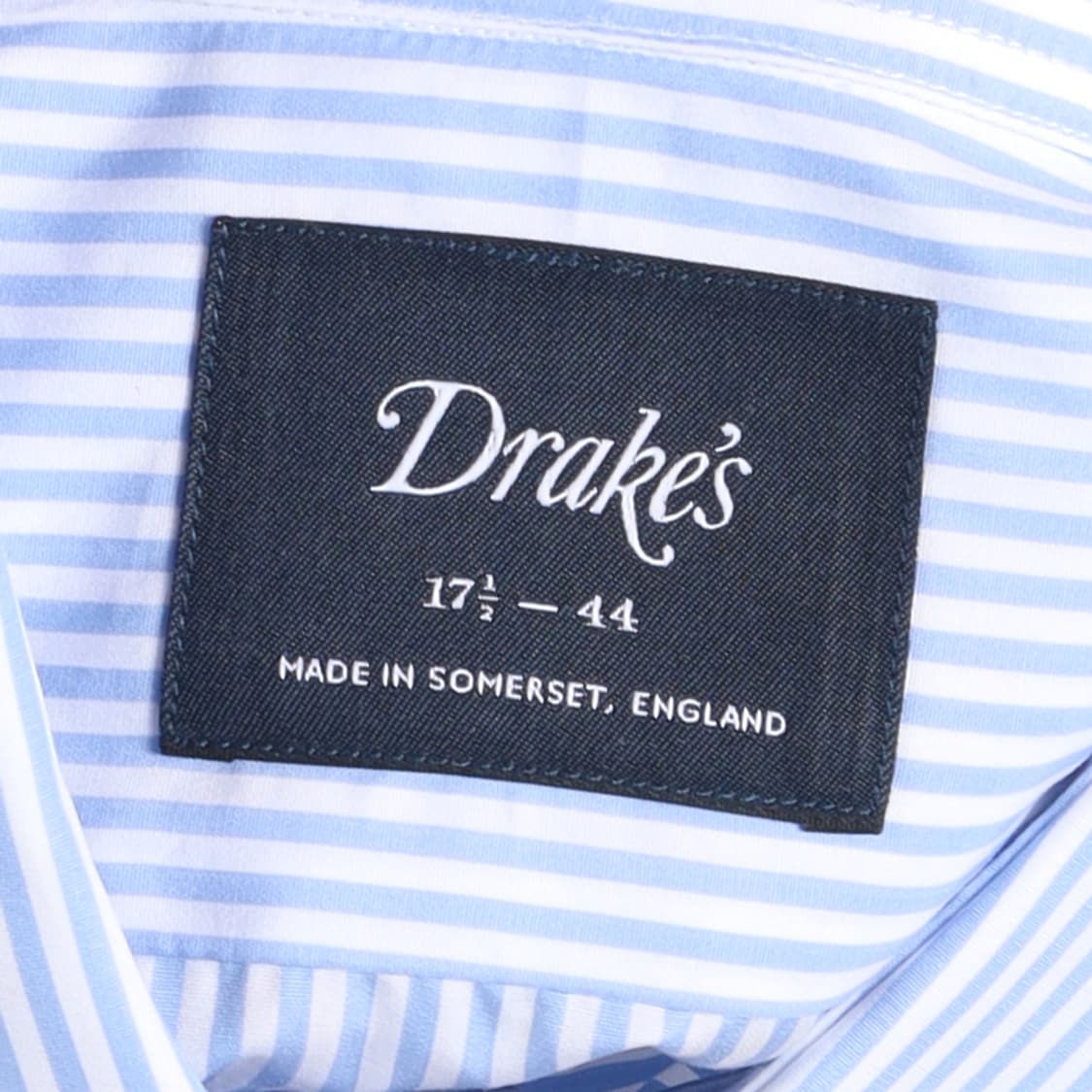 드레익스 Drake's Stripe Cotton Shirt 
 상품이미지8