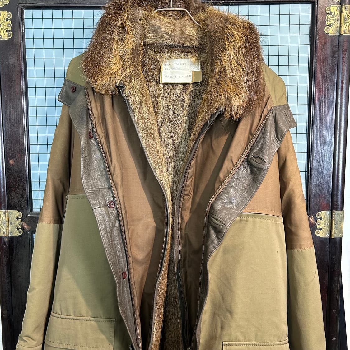 1970s 빈티지 핀란드 퍼 헌팅 자켓 상품이미지4