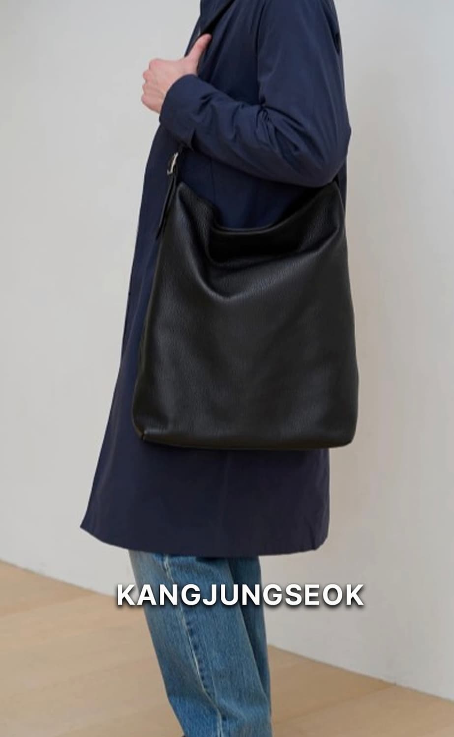 강정석 PERMANENT LEATHER BAG 02 (BLACK) 상품이미지4