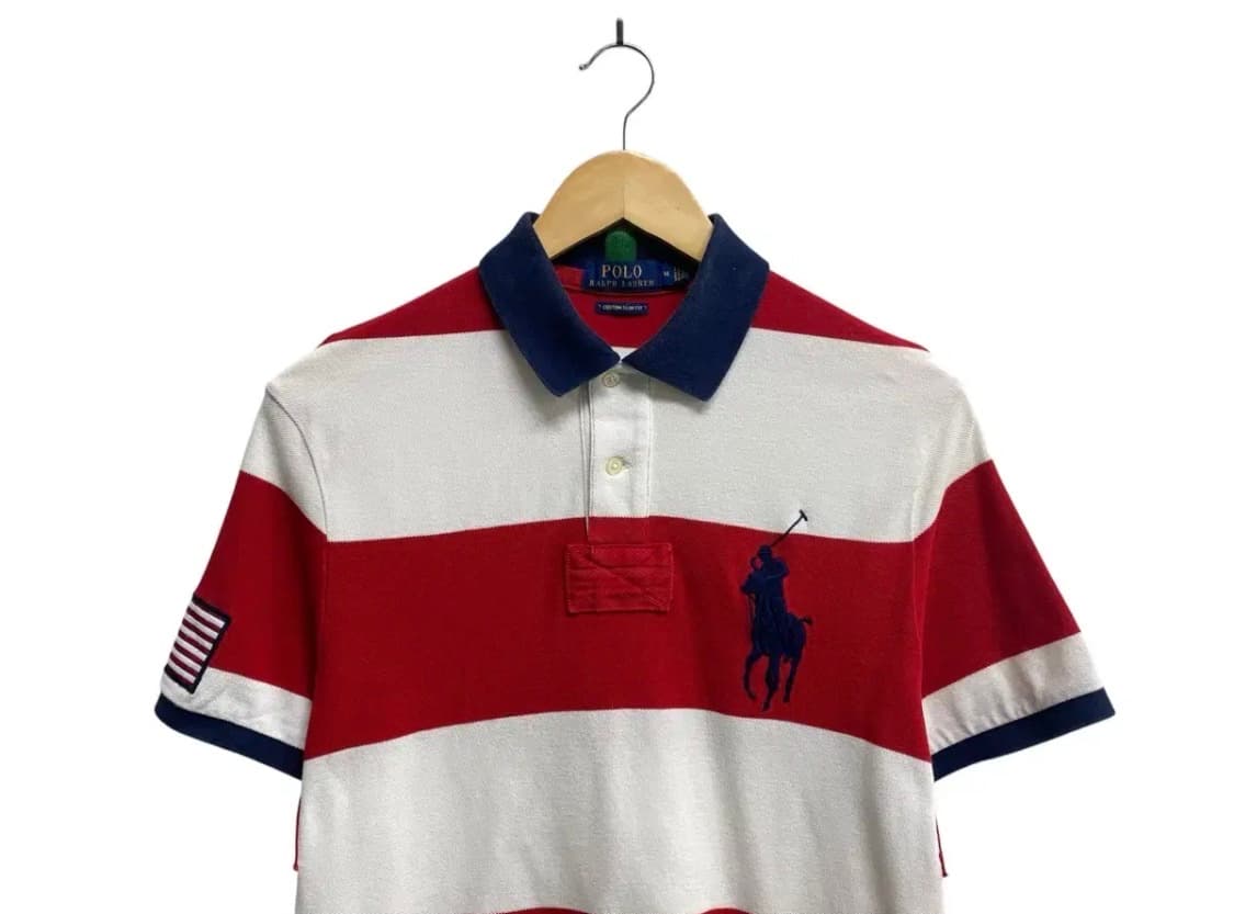 폴로 스트라이프 빅포니 PK 반팔티 M 상품이미지2