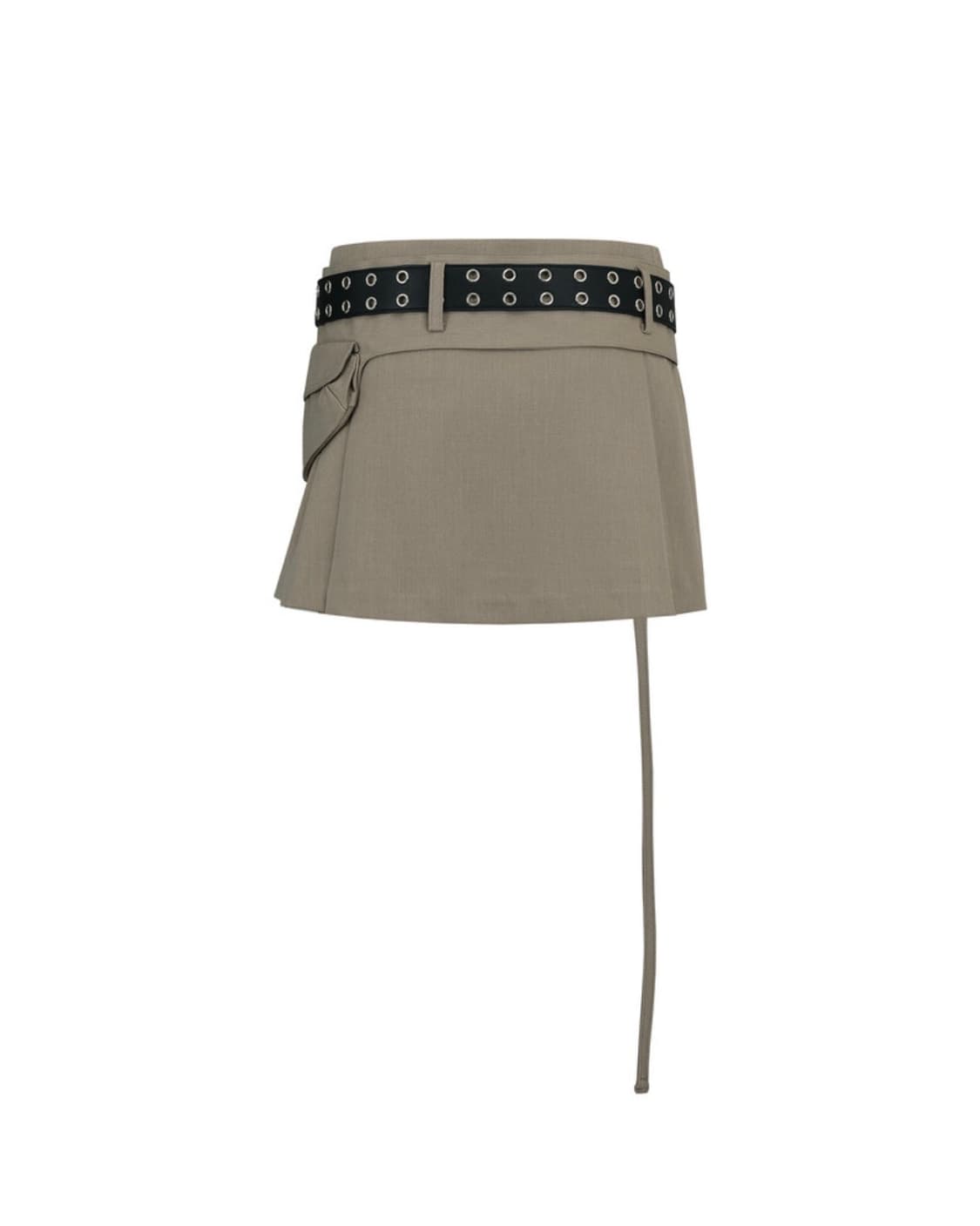 KASHIKO Pleats Pocket Belt Mini Skirt  상품이미지2