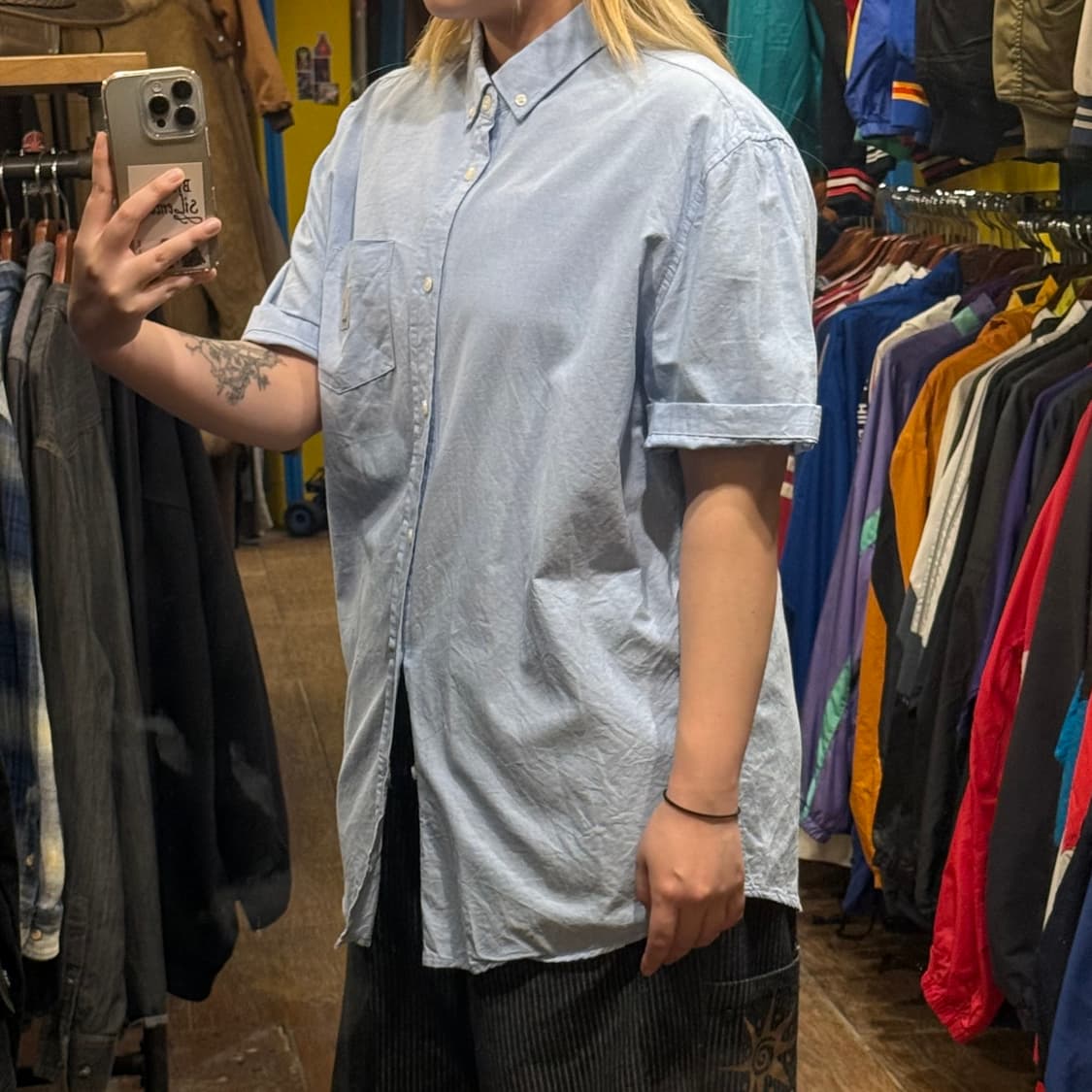 [HI] 칼하트 반팔셔츠 스카이블루  상품이미지3