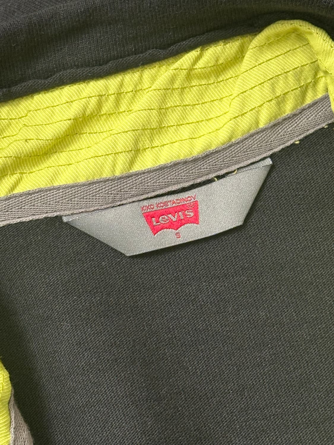 키코 리바이스 저지 가디건 블랙 S 사이즈 상품이미지3