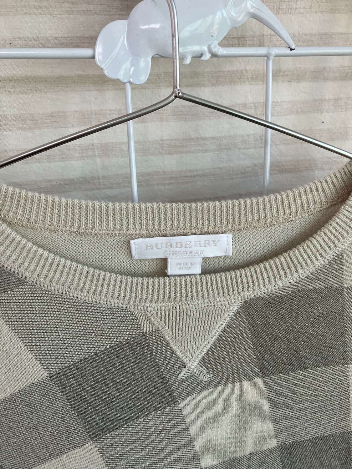 빈티지 버버리 아이보리 체크 히트 y2k 스트릿 갸루 펑키 일본빈티지 상품이미지4