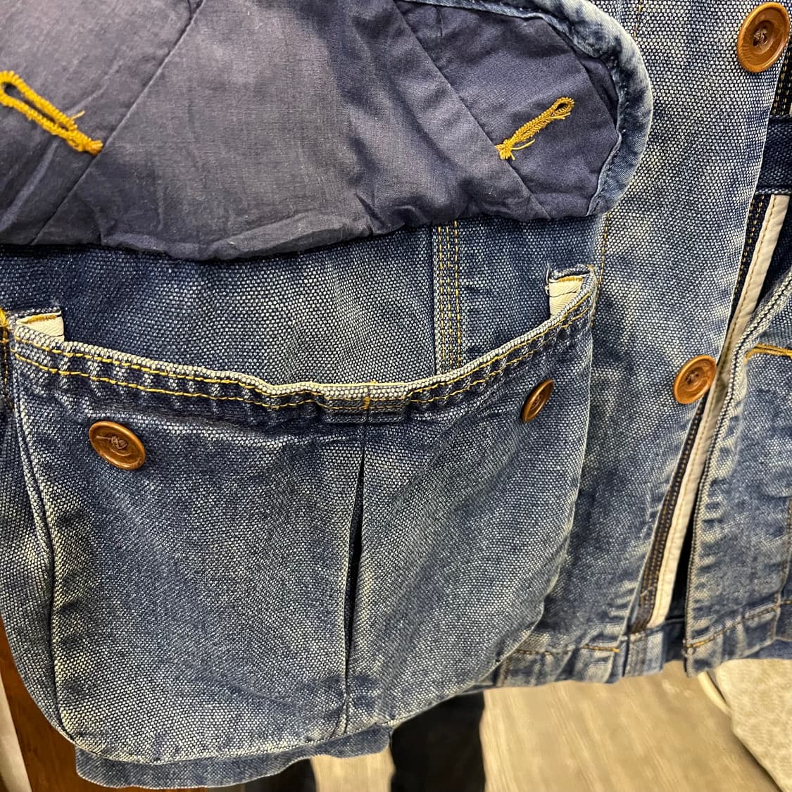 90's 바나나 리퍼블릭 데님워크자켓 상품이미지7