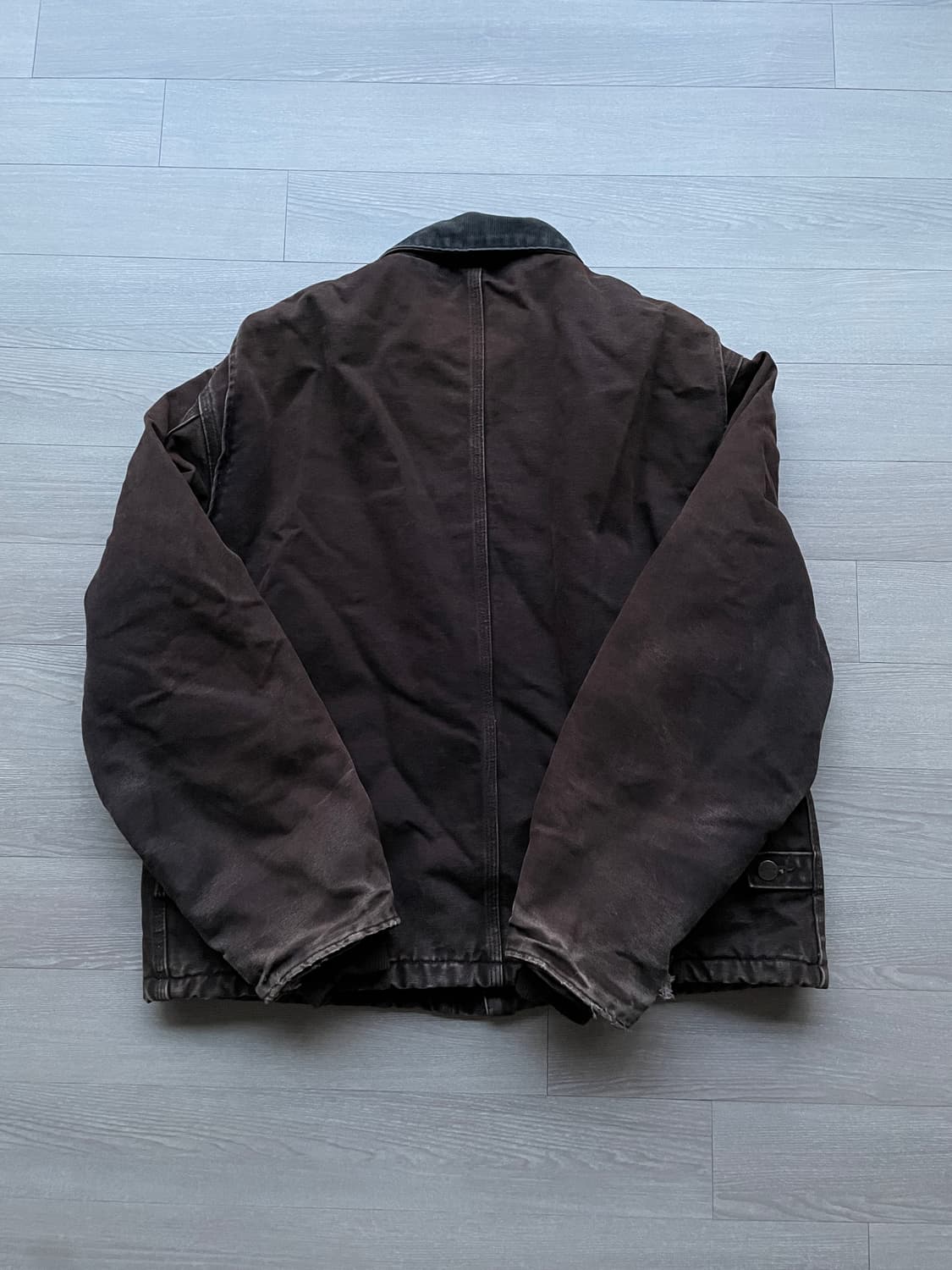 칼하트 J22 DKB 다크브라운 디트로이트 아크틱 자켓 빈티지 상품이미지2