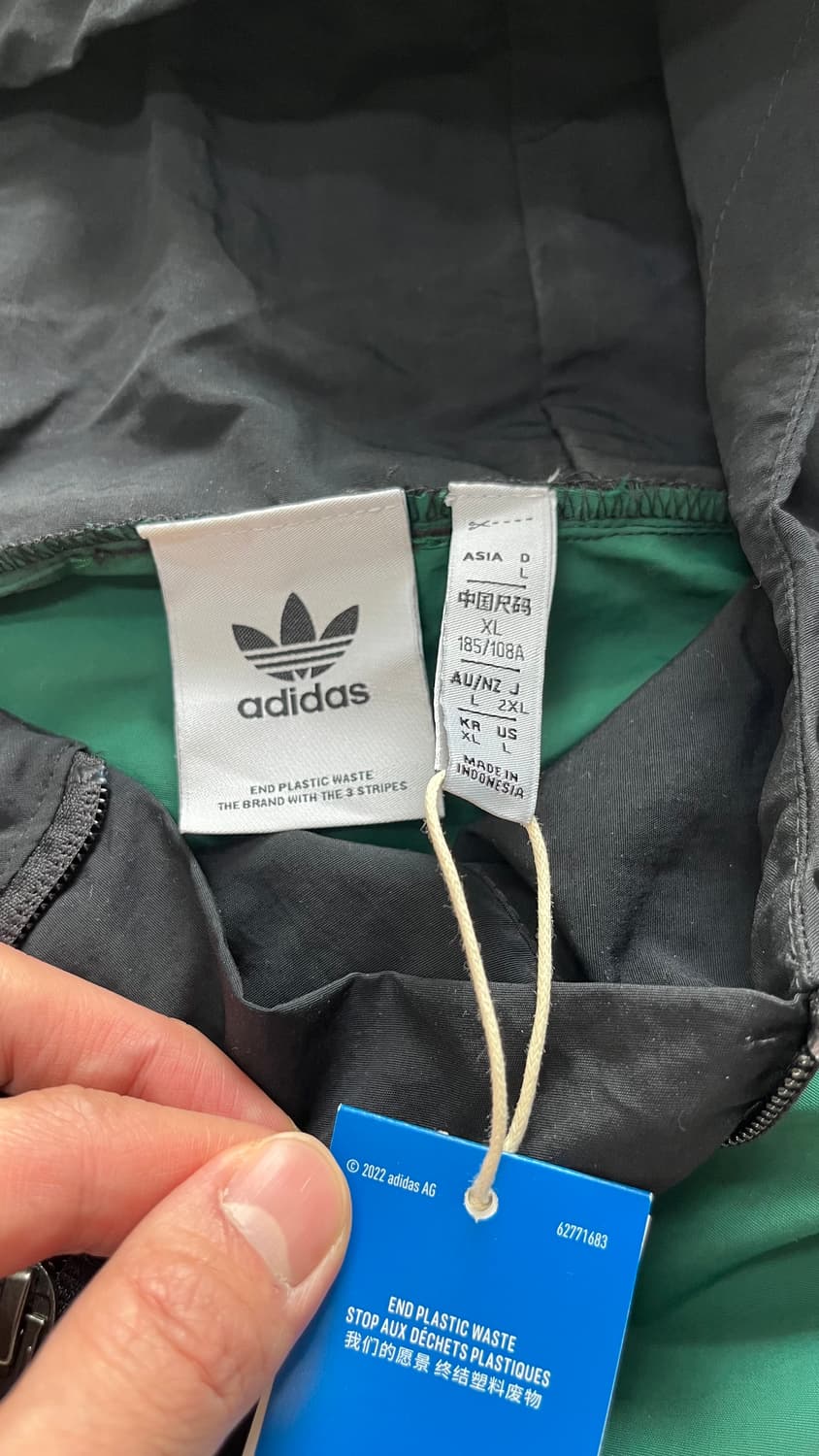 [새상품]아디다스 아노락  바람막이 녹색 xl 남녀공용 상품이미지8