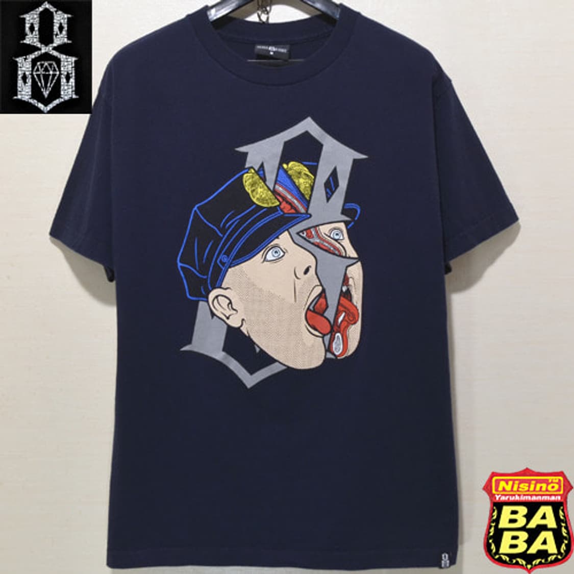 REBEL8 프린팅 Navy T(M)  상품이미지1