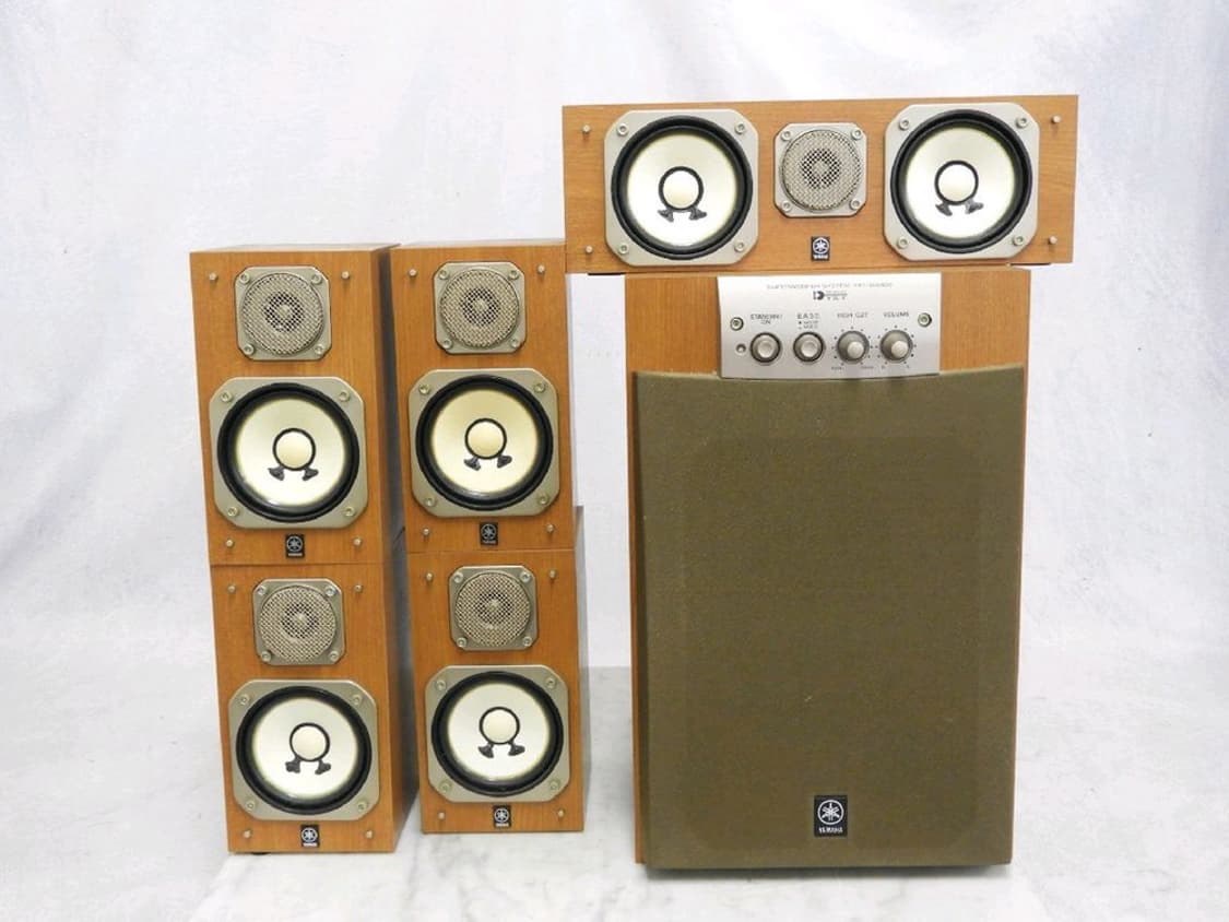 야마하 5.1ch 빈티지 홈시어터 스피커 세트 인테리어 레트로 앤틱 카페 상품이미지1