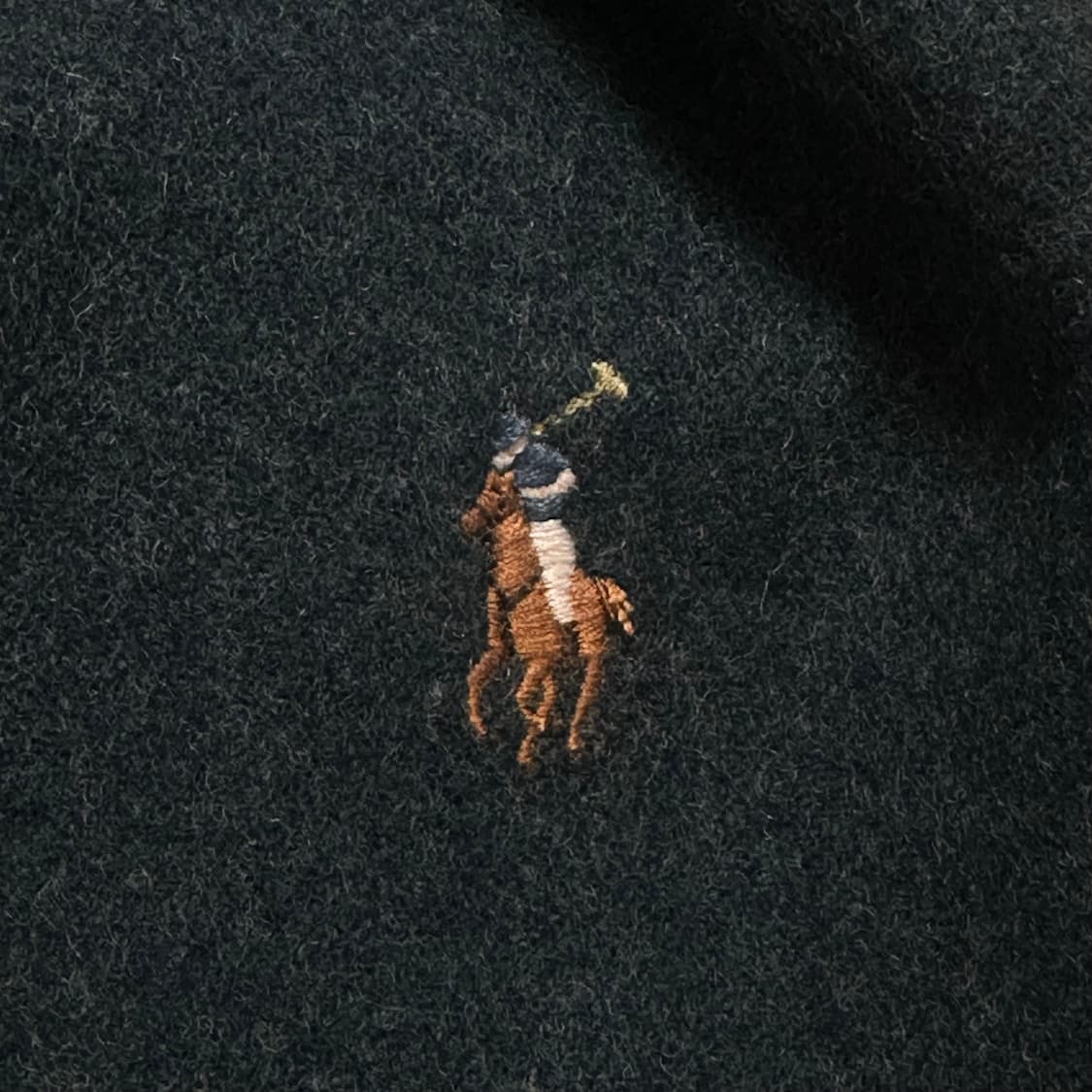 폴로 랄프로렌 램스 울 다크그린 머플러 목도리  상품이미지3