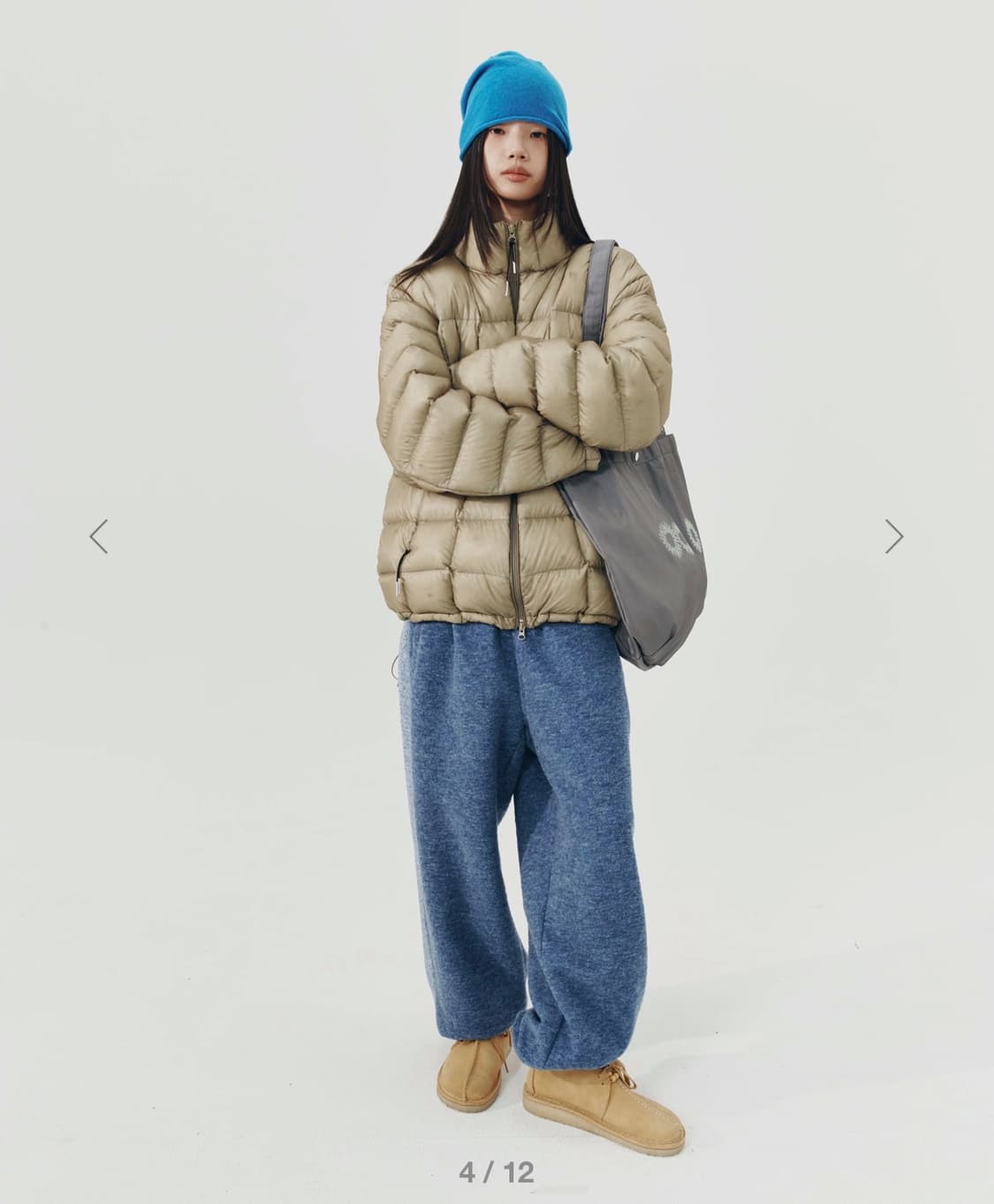 [3] 999휴머니티 모듈러 라이트 구스푸퍼 패딩 카키 상품이미지3