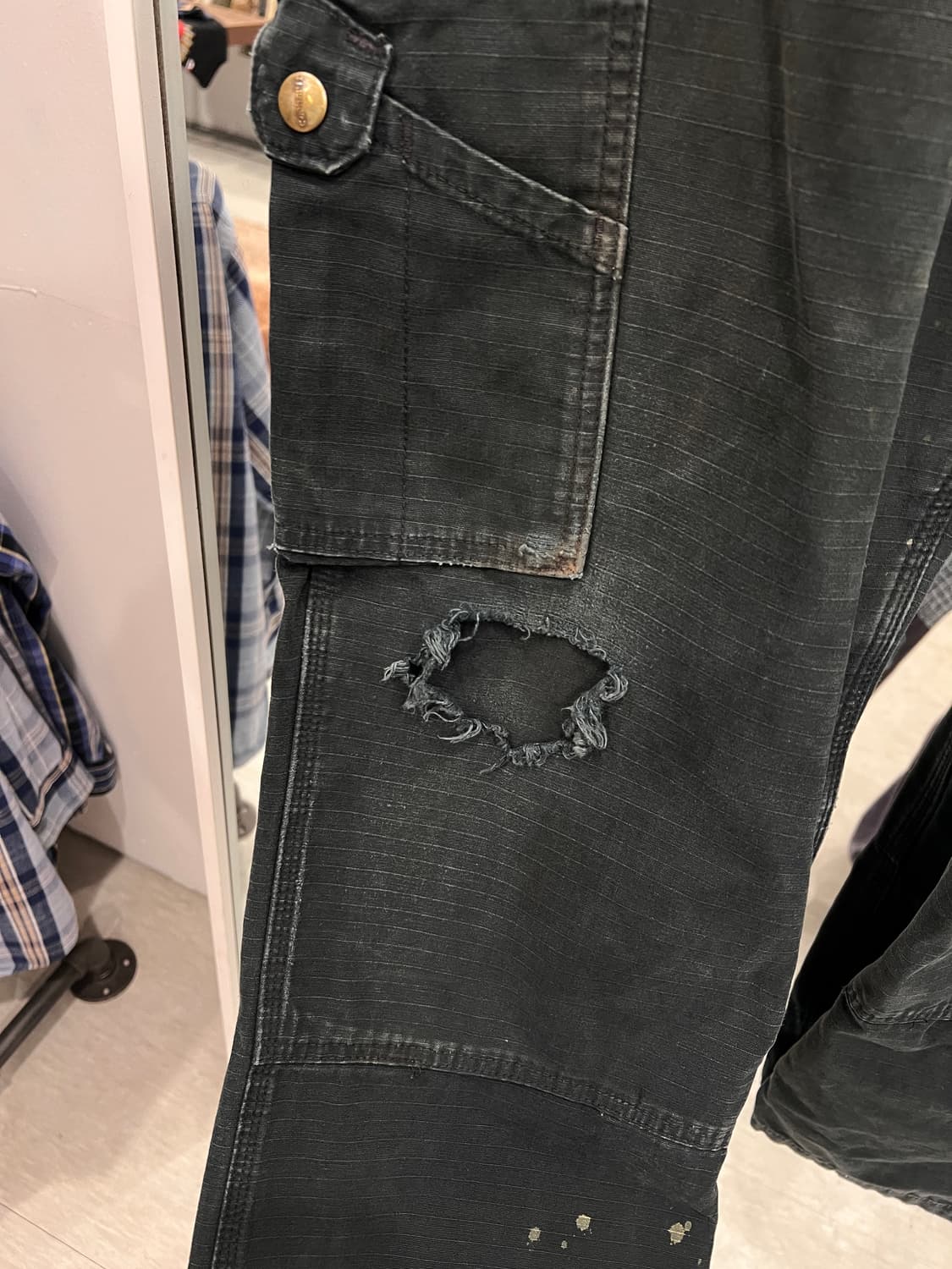 Carhartt 칼하트 립스탑 더블니 카고 워크 팬츠 (35-36) 상품이미지8