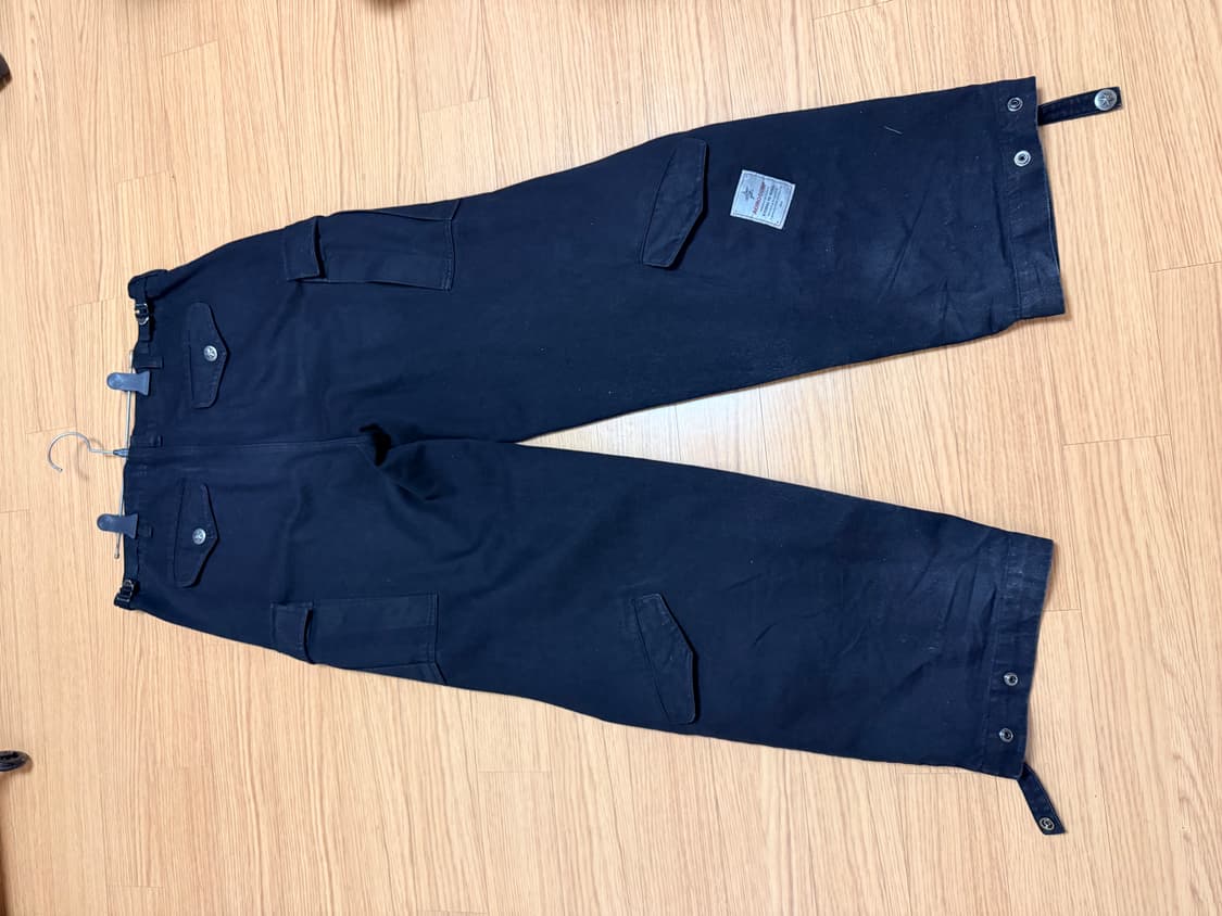 아오이로 히카리 스냅 m65 팬츠 (데님블랙) 상품이미지2