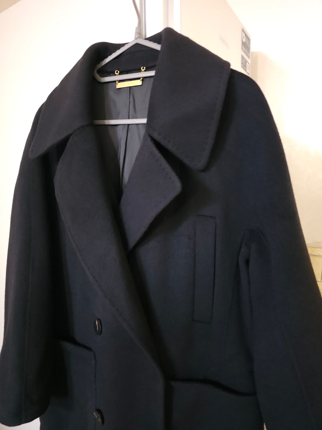 시스템 양모 캐시미어 핸드메이드 롱코트 상품이미지3