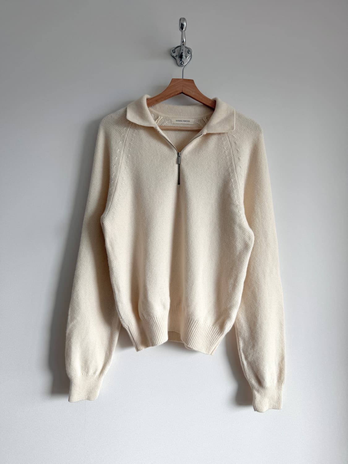 나팅리튼(NOTHING WRITTEN) 울 니트 하프집업 상품이미지1