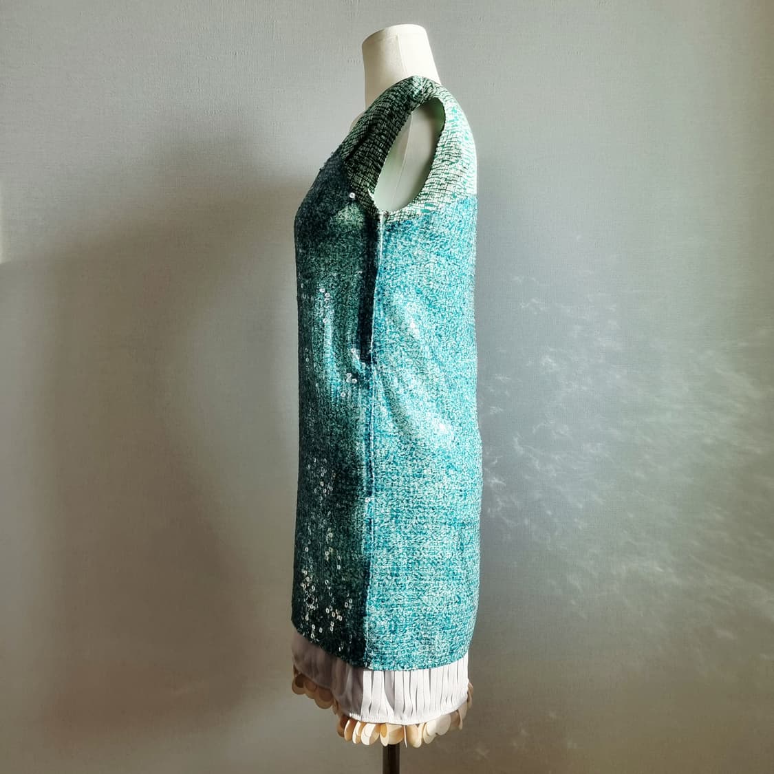 오즈세컨 비즈 스팽글 원피스 (44~마른55/표기0) 상태깨끗 상품이미지2