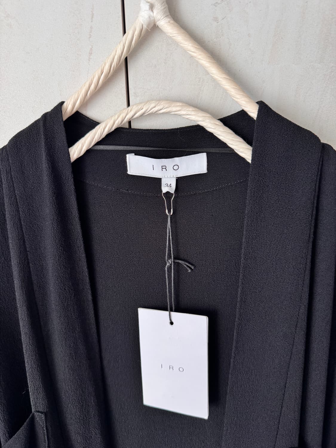 새상품 IRO 모니카 드레이핑 랩 원피스&가디건 34 (44,55사이즈) 상품이미지2