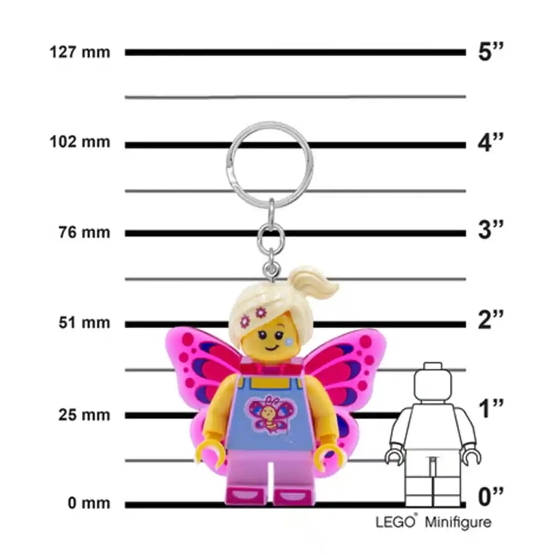[정품새상품] 레고 버터플라이 걸 키링 키체인 참 핸드폰줄 상품이미지4