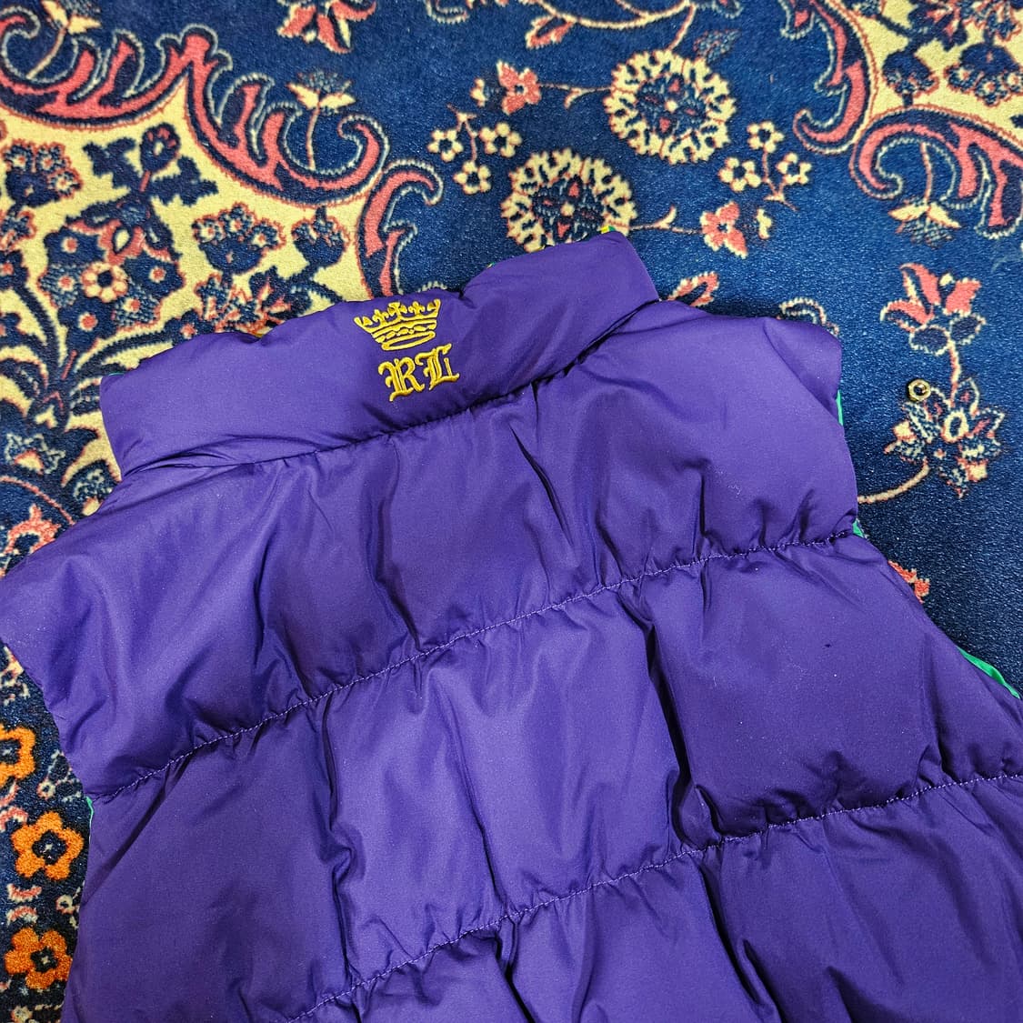 폴로 랄프로렌 걸즈 리버시블 덕다운 패딩 베스트 L size 상품이미지3