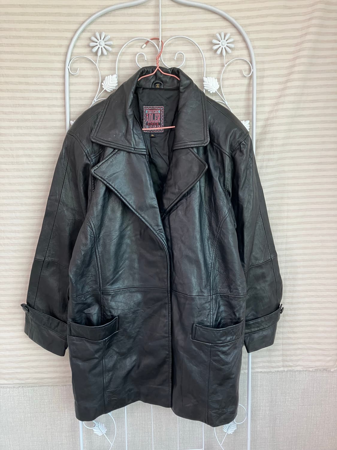 빈티지 블랙 레더 자켓 y2k 스트릿 갸루 펑키 일본빈티지516  fab 상품이미지1