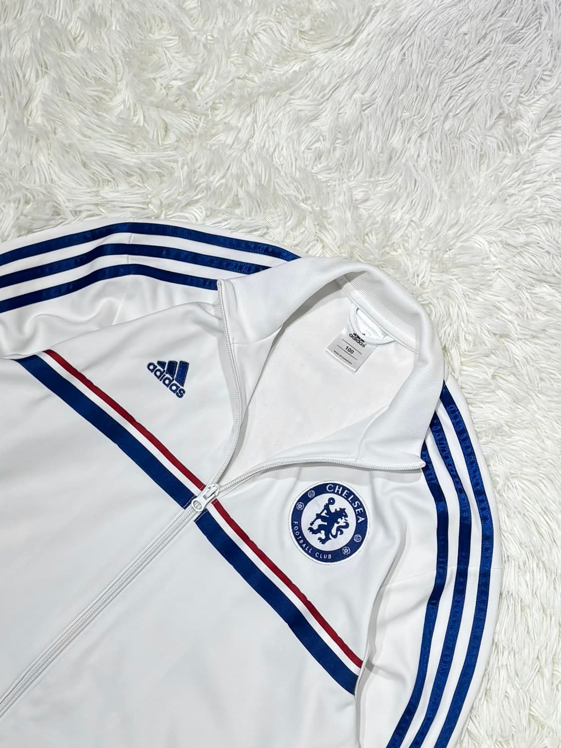 아디다스 스몰로고 첼시 화이트 트랙탑 상품이미지6