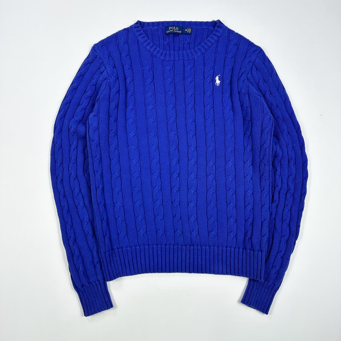 폴로 랄프로렌 포니 블루 꽈배기 니트 (M 여성추천) 상품이미지2