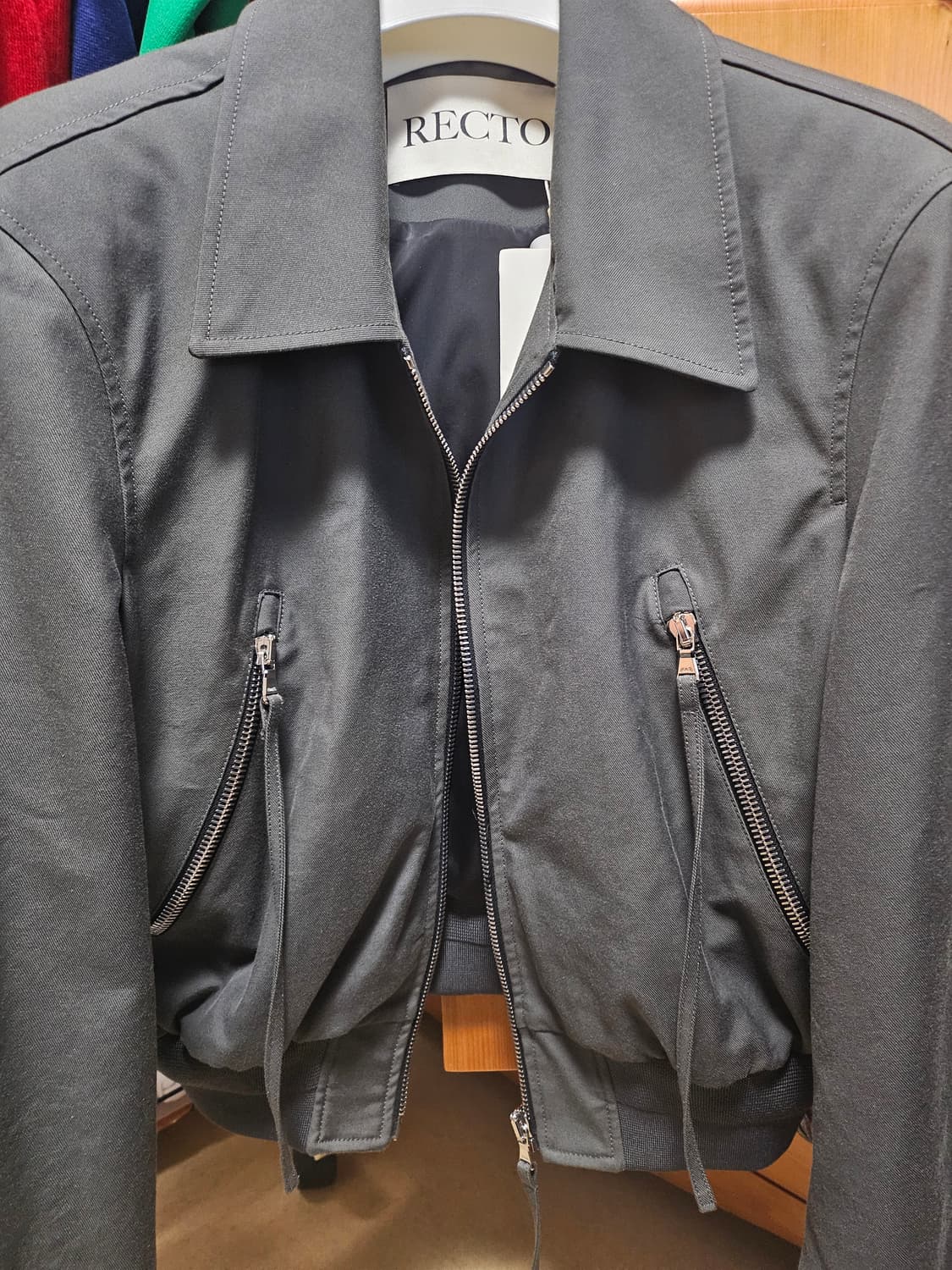 렉토 팀 봄버 차콜L 새상품 상품이미지1