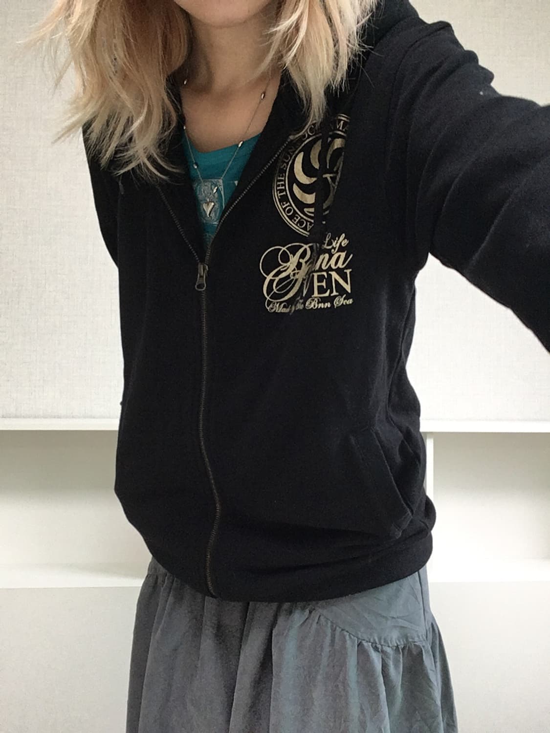 jpn vintage y2k printing hood zipup 상품이미지6