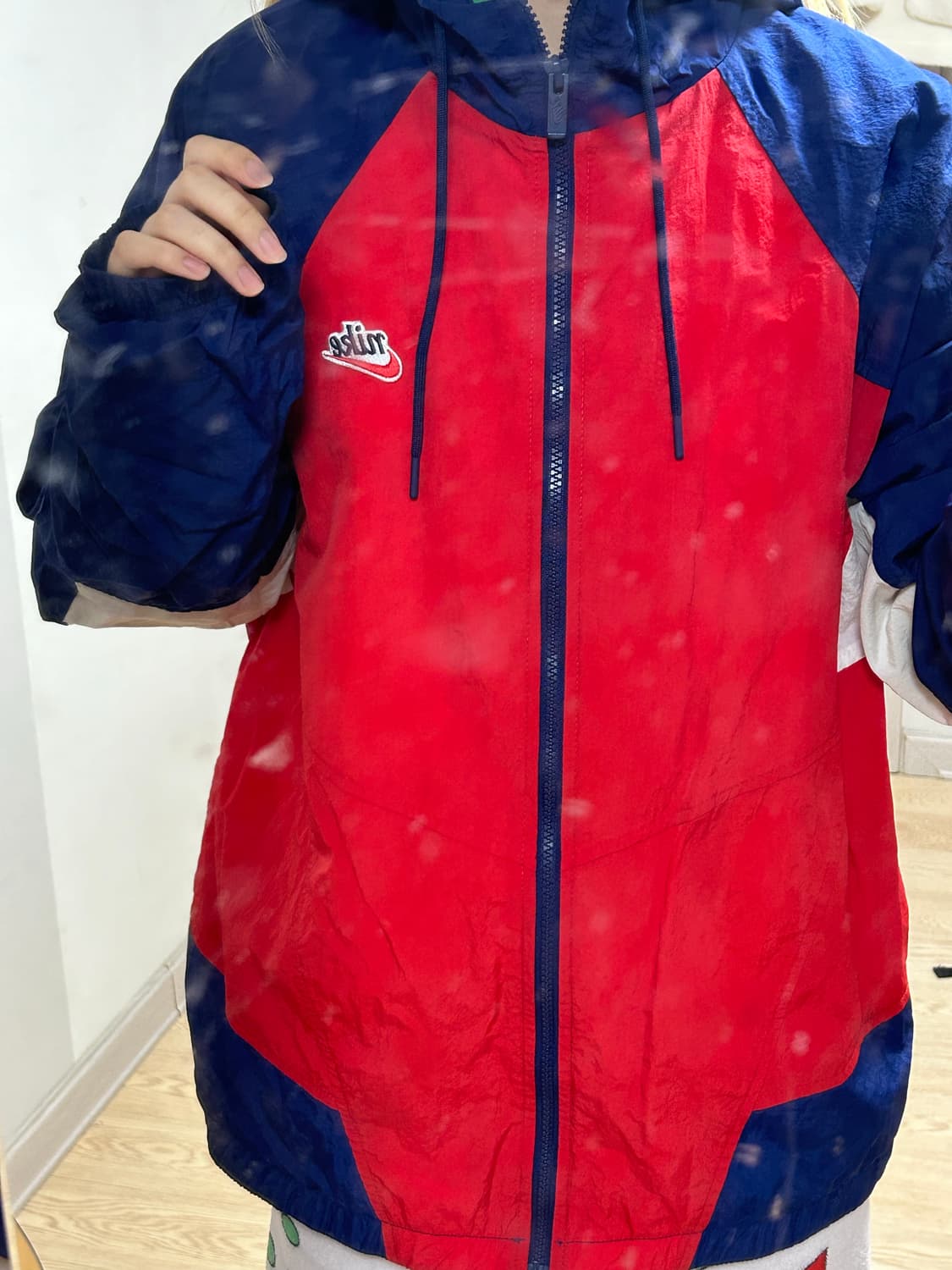 나이키 NSW 빈티지 자수 로고 윈드러너 후드 자켓 레 상품이미지3