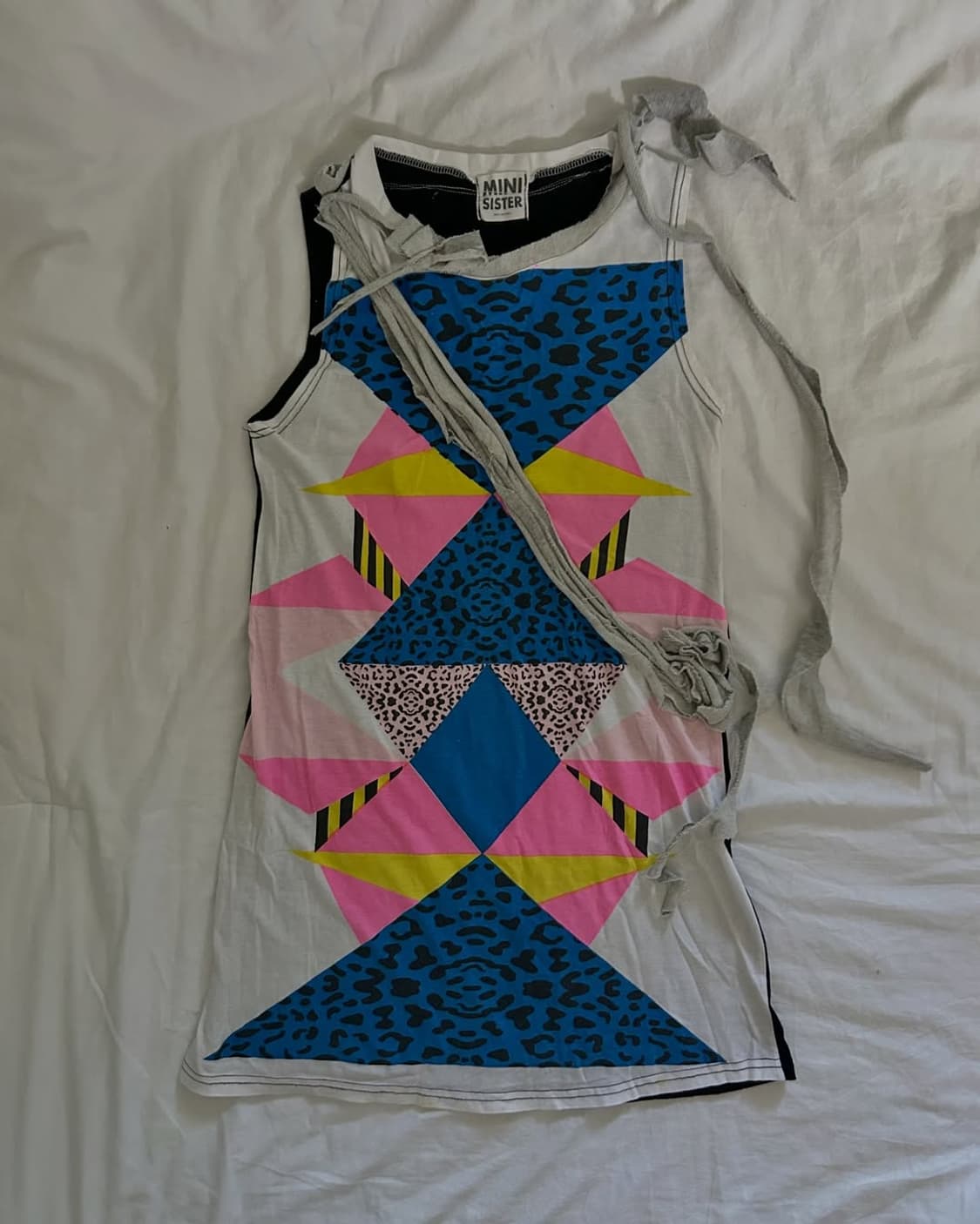 Geometric-pattern sleeveless top 상품이미지5
