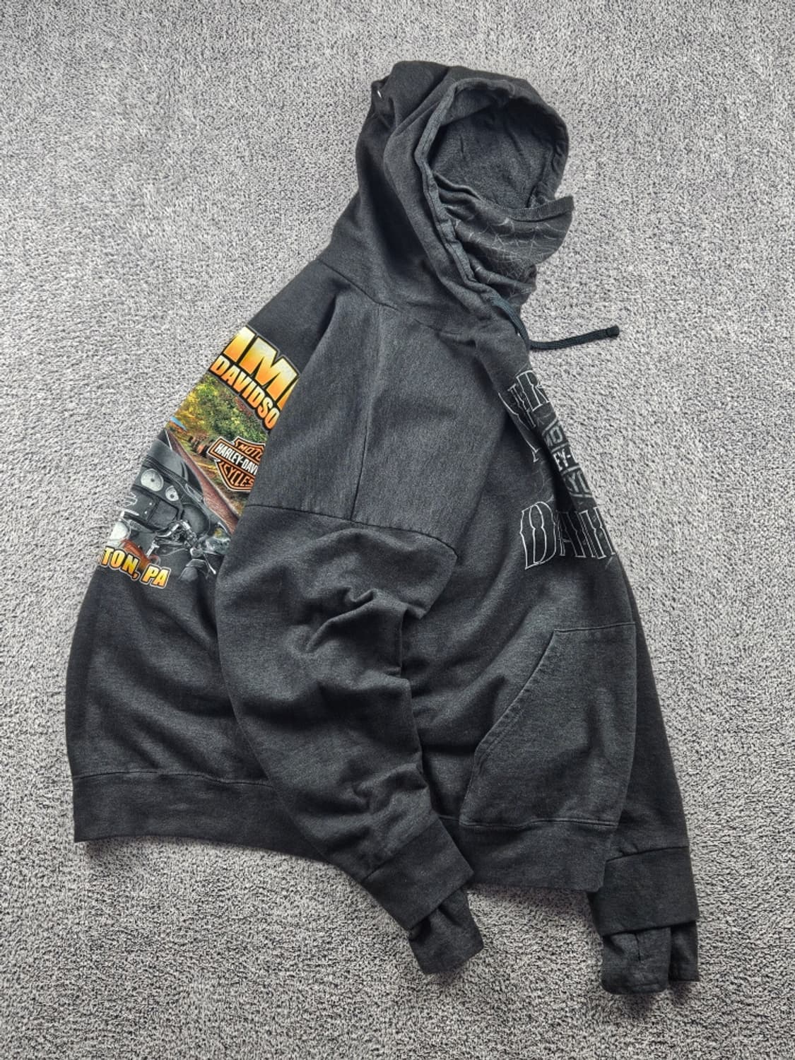 할리데이비슨 스파이더 핸드워머 스웻 후드티셔츠 (2XL) / 9302 상품이미지4