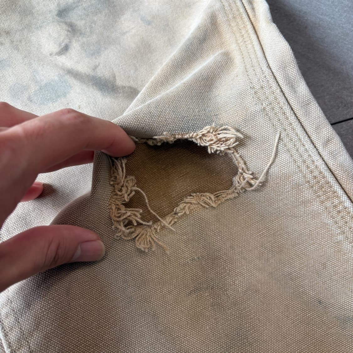 칼하트 미국 생산 브라운 더블니 팬츠 바지 카펜터 상품이미지5