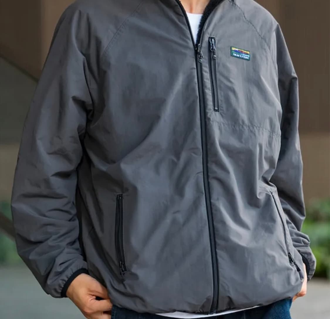 프릭스스토어 릴렉스핏 나일론 플리스 리버시블 블루종 그레이 M 상품이미지1