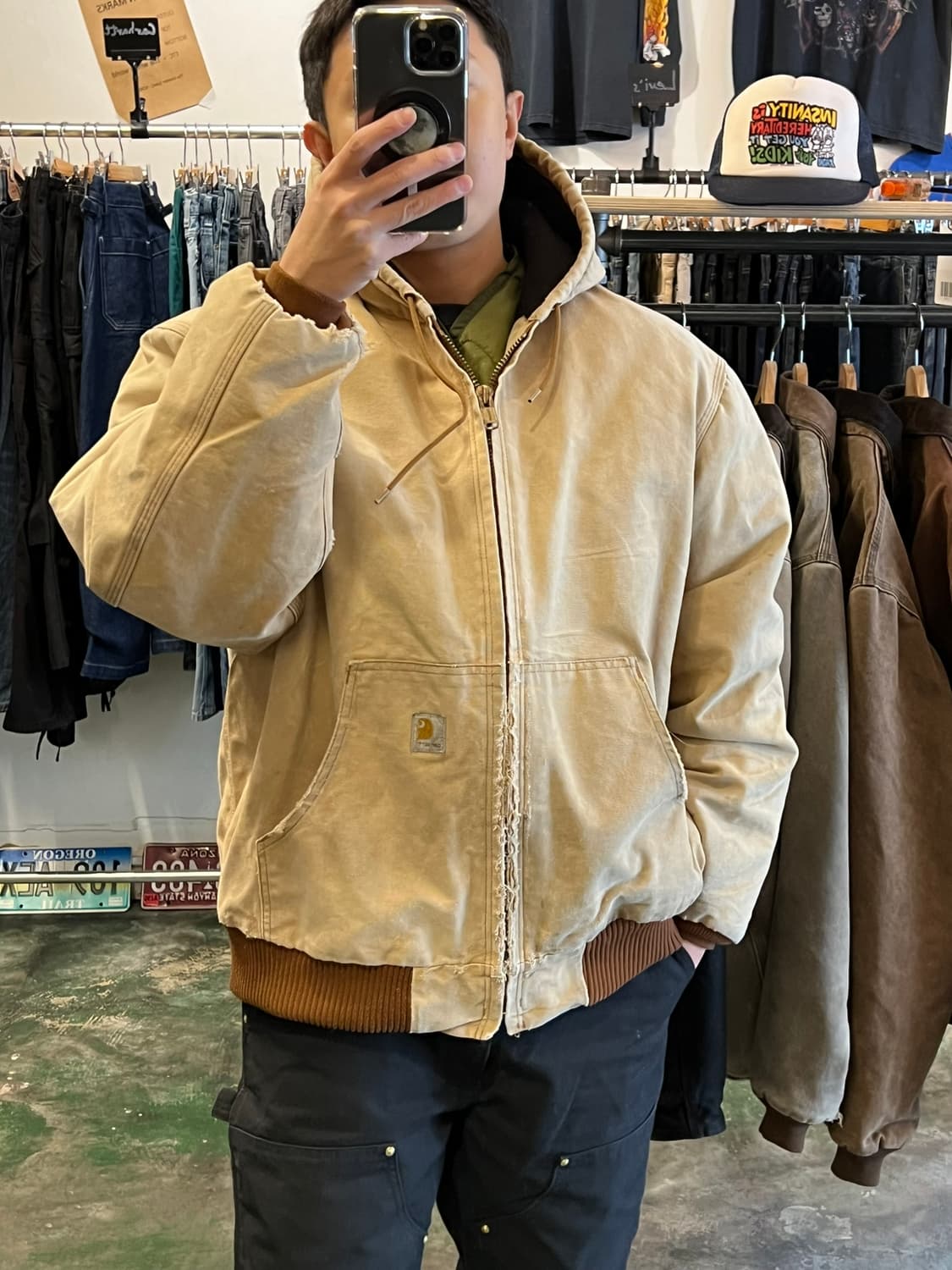 [XL] 칼하트 덕 액티브 자켓 J140 BRN 빈티지 워크자켓 후드집업 상품이미지5