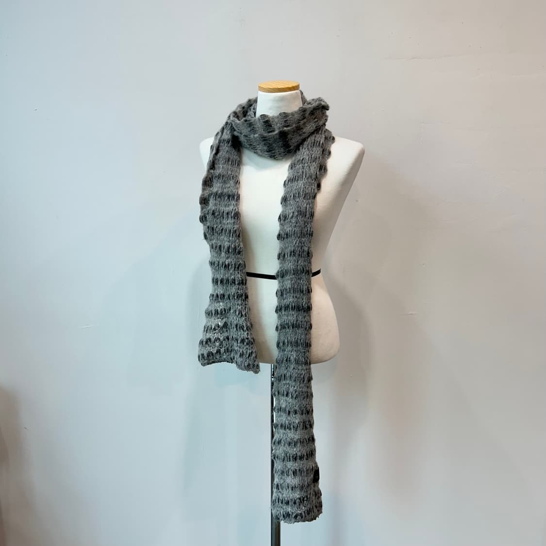 그레이 모헤어 머플러 상품이미지3