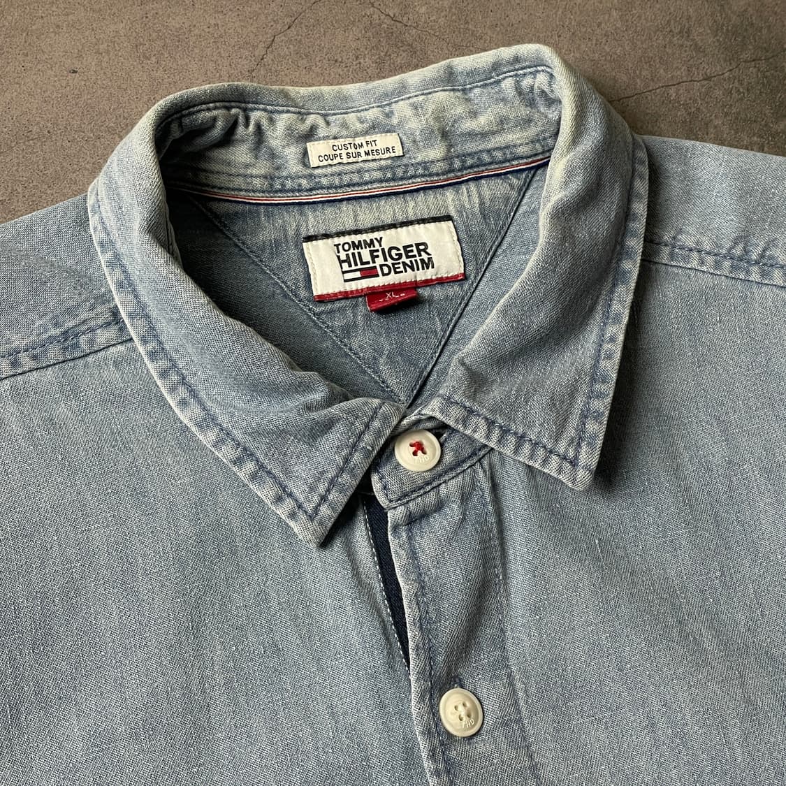 TOMMY HILFIGER 토미힐피거 빈티지 코튼 데님 셔츠 A00607 상품이미지2