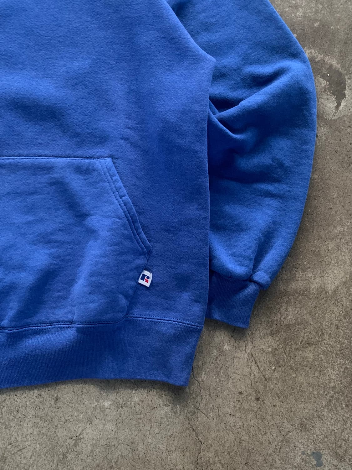 90s 러셀 애슬레틱 튜블러 스웻 후디 블루 상품이미지4