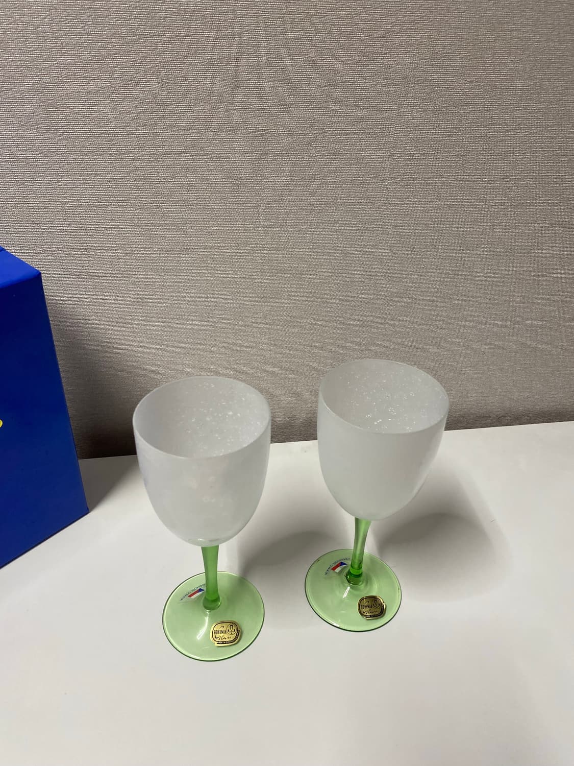 미사용 체코 보헤미아 와인잔 글라스 세트 상품이미지7