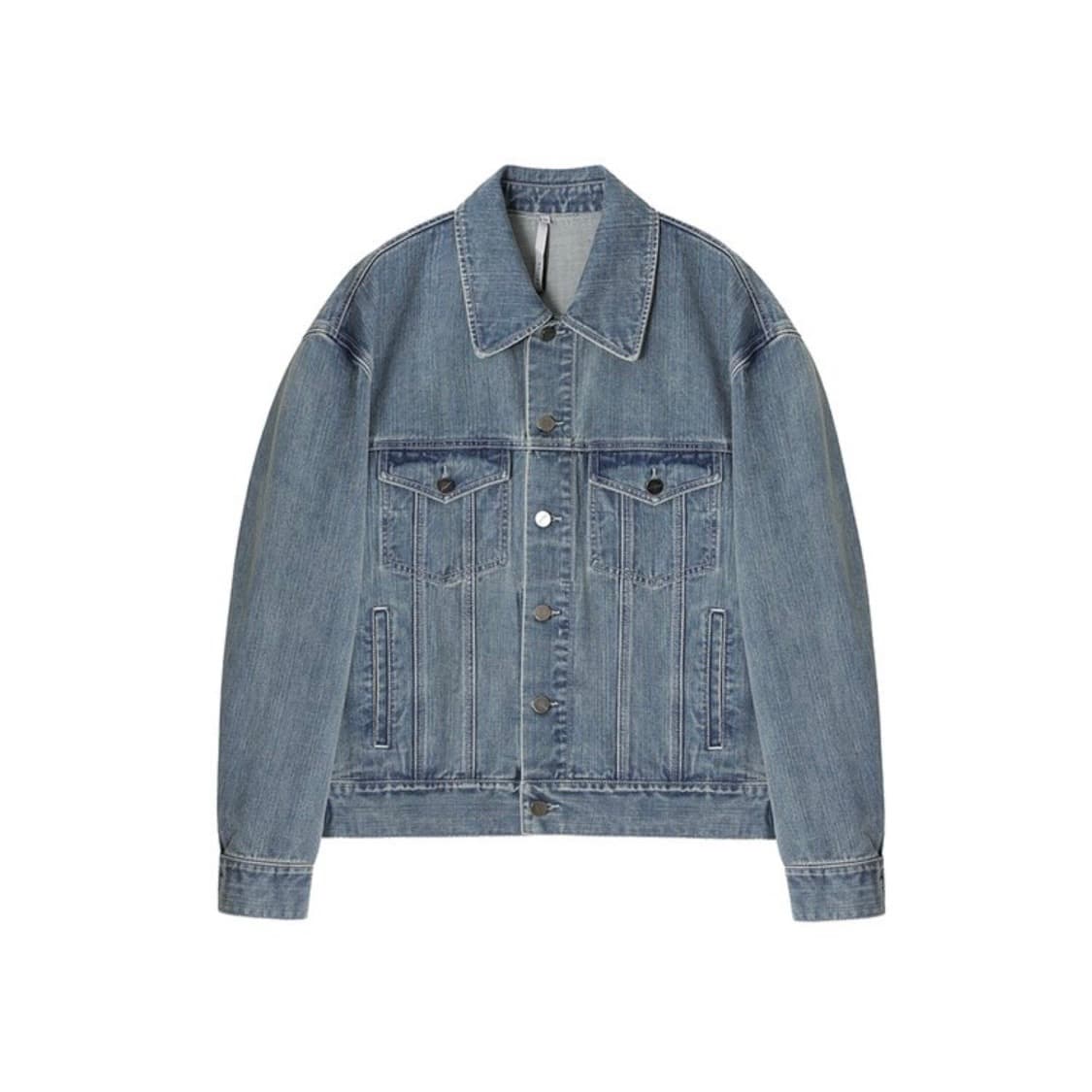 노이어 오버핏 크롭 데님 자켓 상품이미지3